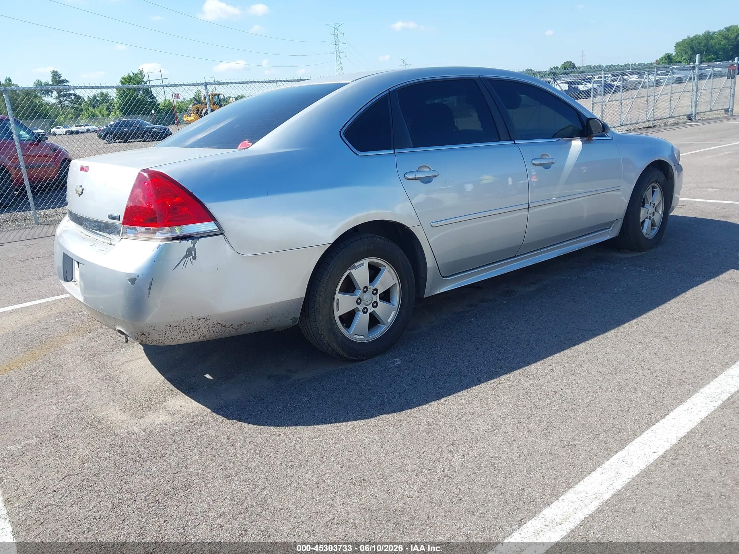 2010 Chevrolet Impala Lt Gray vin: 2G1WB5EK4A1197149