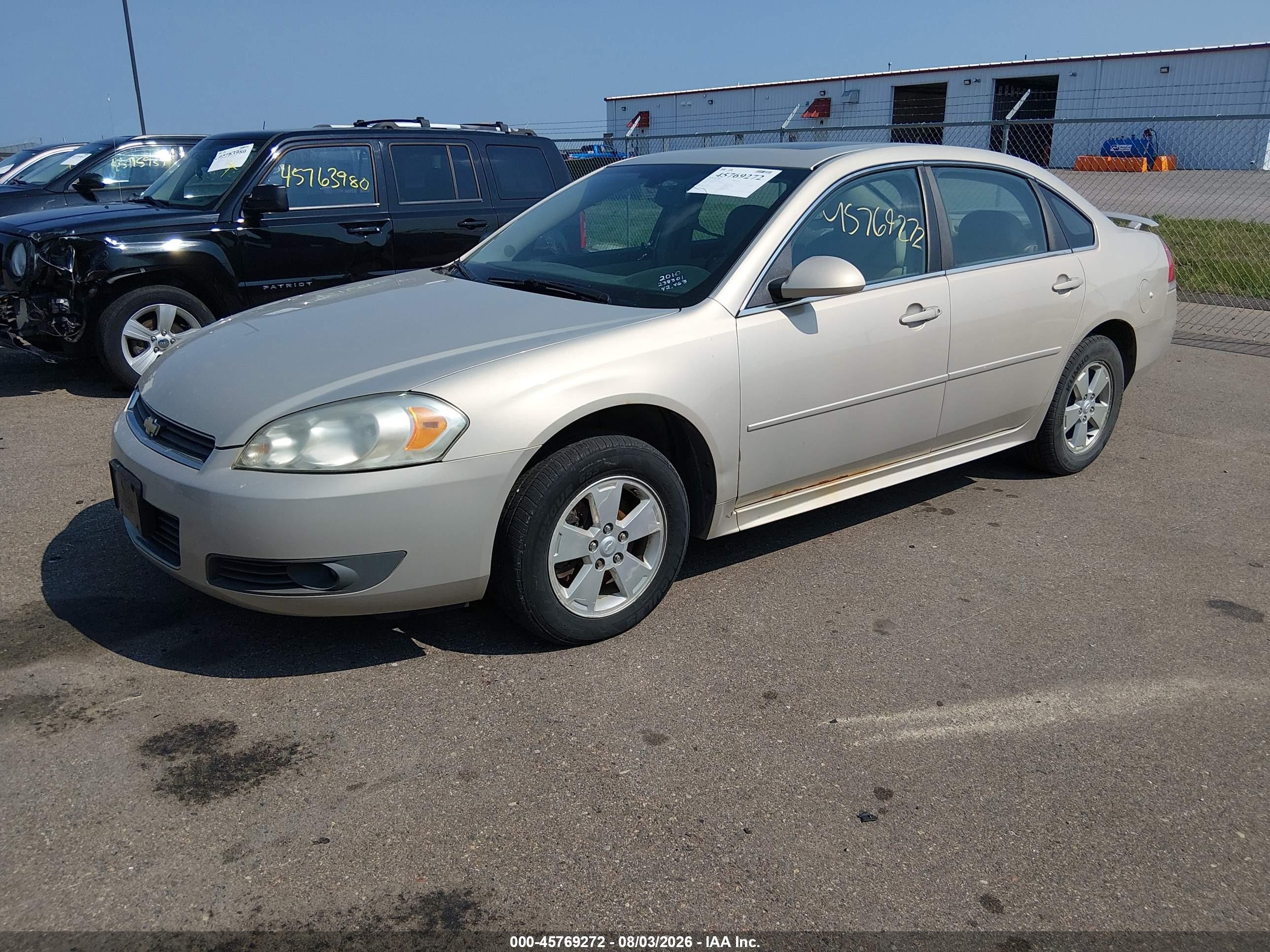 2010 Chevrolet Impala Lt Tan vin: 2G1WB5EK4A1238301