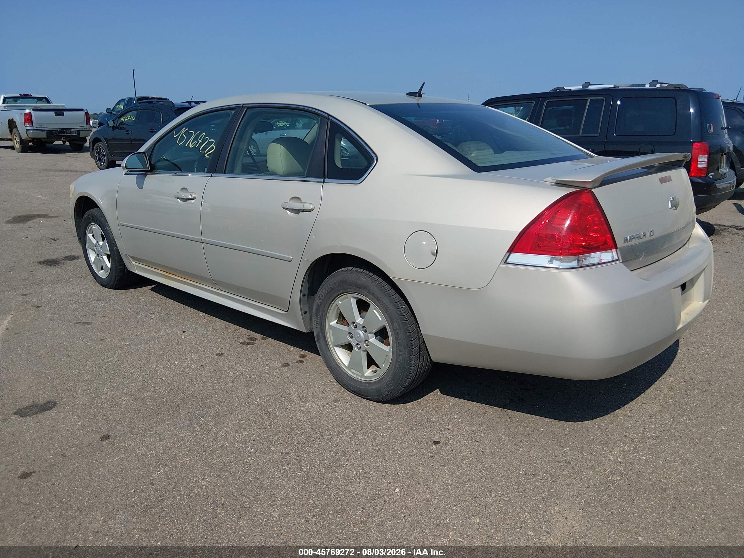 2010 Chevrolet Impala Lt Tan vin: 2G1WB5EK4A1238301