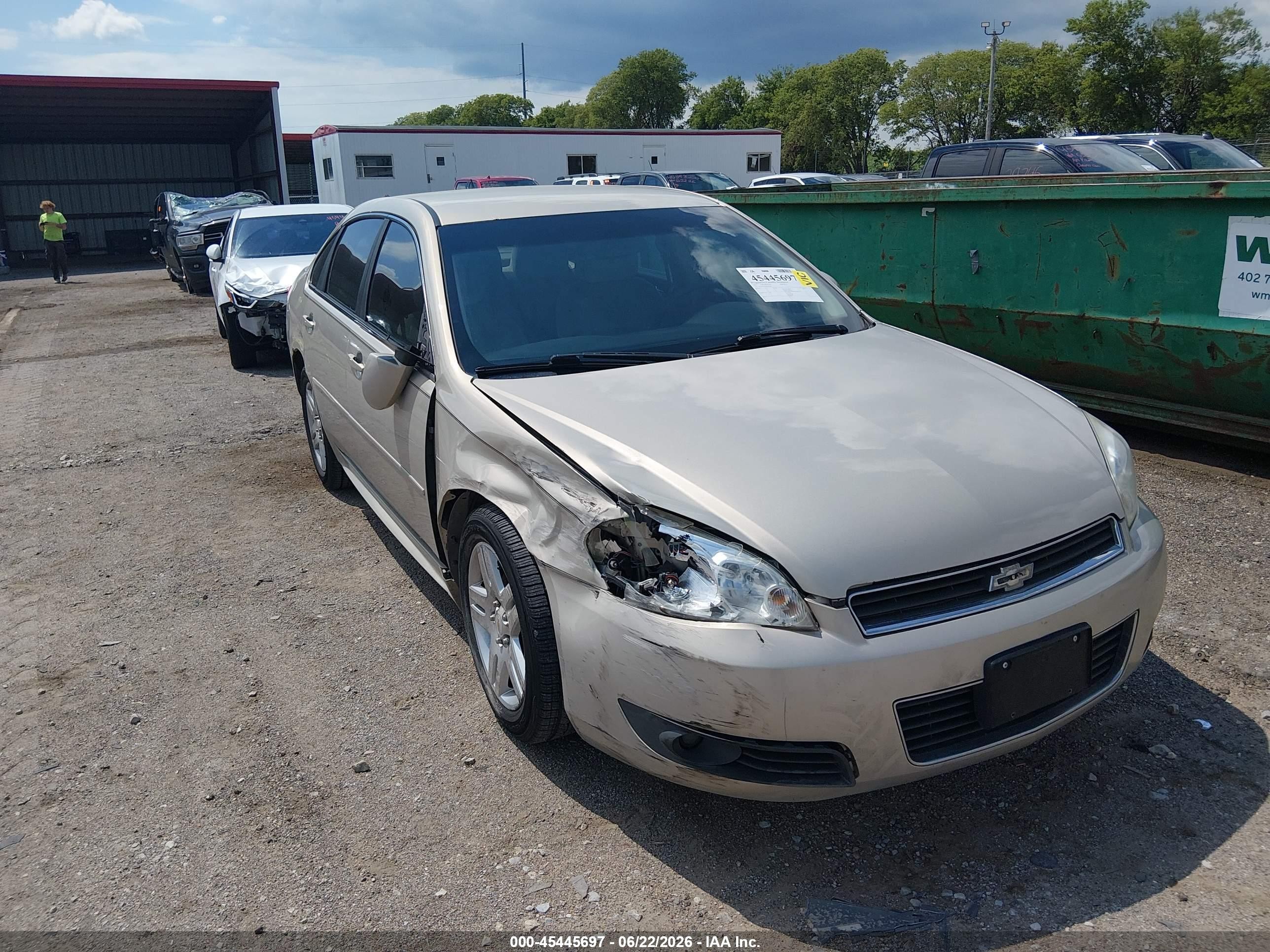 2011 Chevrolet Impala Lt Золотой vin: 2G1WB5EK4B1100386
