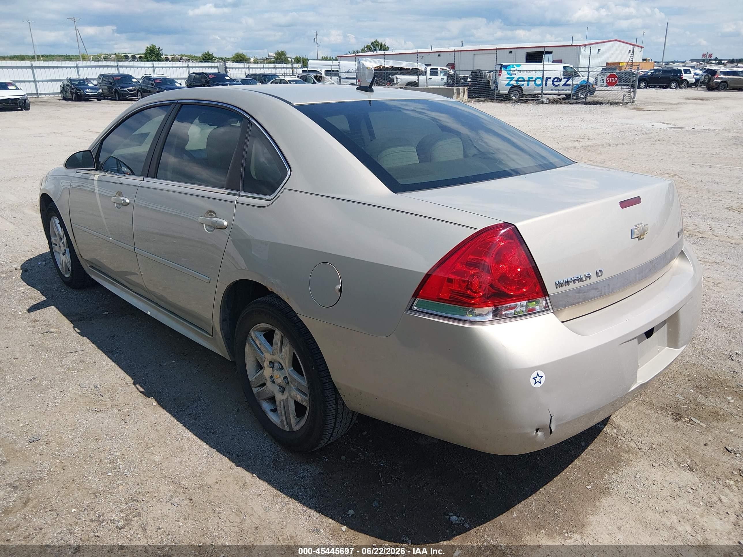 2011 Chevrolet Impala Lt Золотой vin: 2G1WB5EK4B1100386