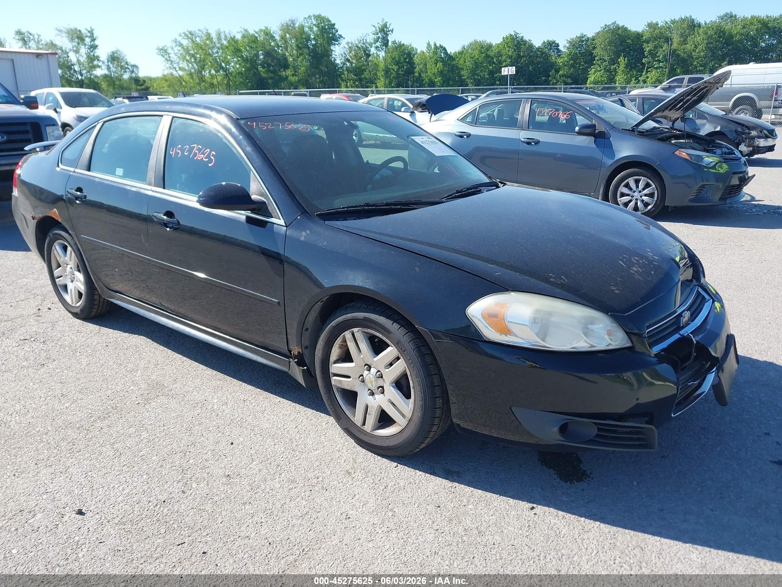 2011 Chevrolet Impala Lt Black vin: 2G1WB5EK4B1108732