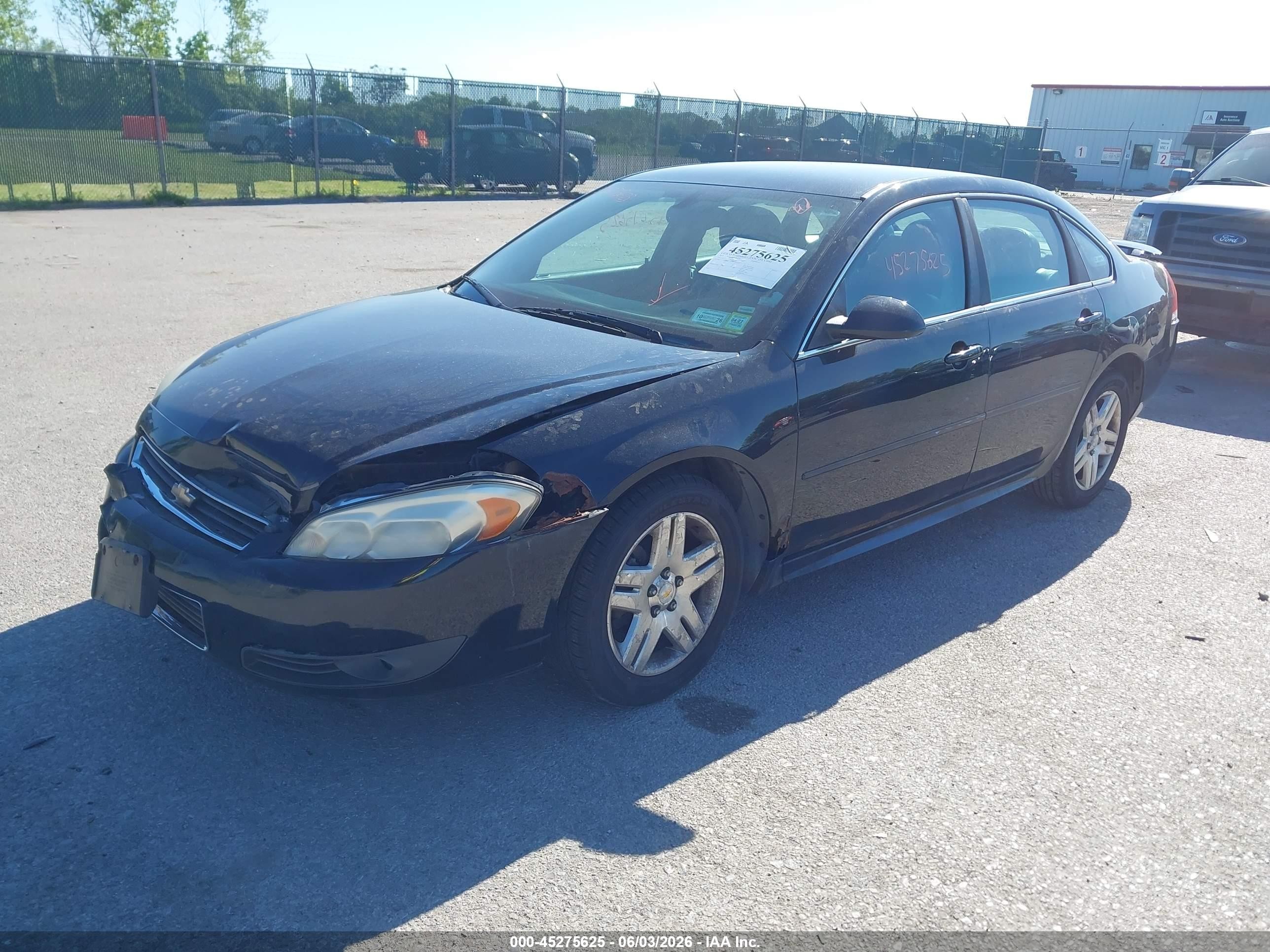 2011 Chevrolet Impala Lt Black vin: 2G1WB5EK4B1108732