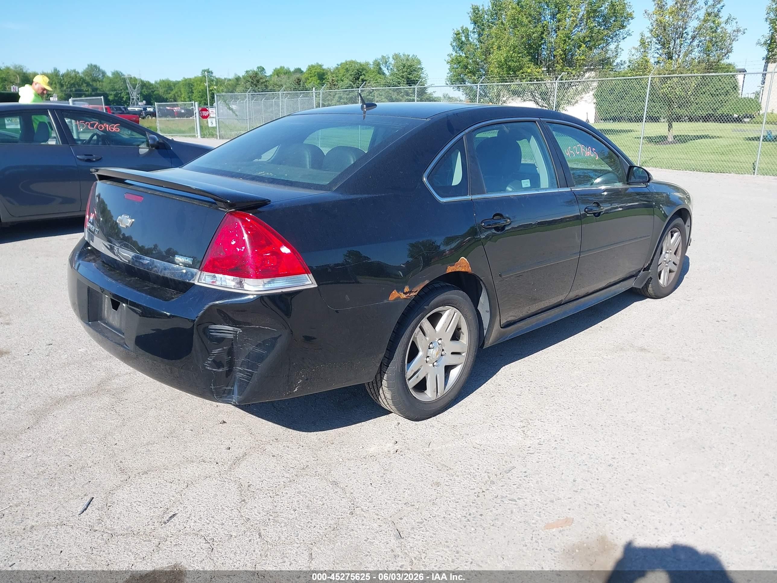 2011 Chevrolet Impala Lt Black vin: 2G1WB5EK4B1108732