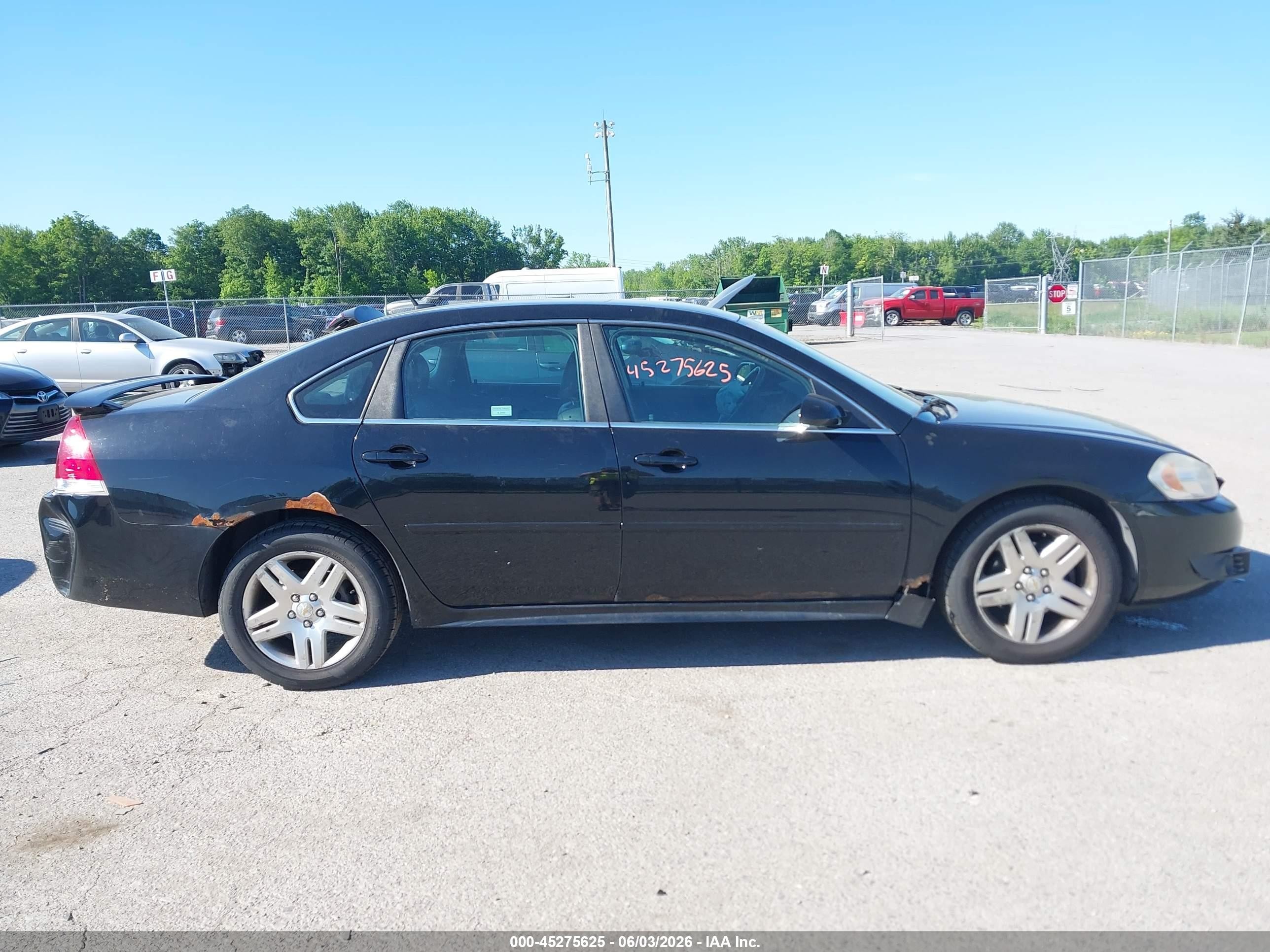 2011 Chevrolet Impala Lt Black vin: 2G1WB5EK4B1108732