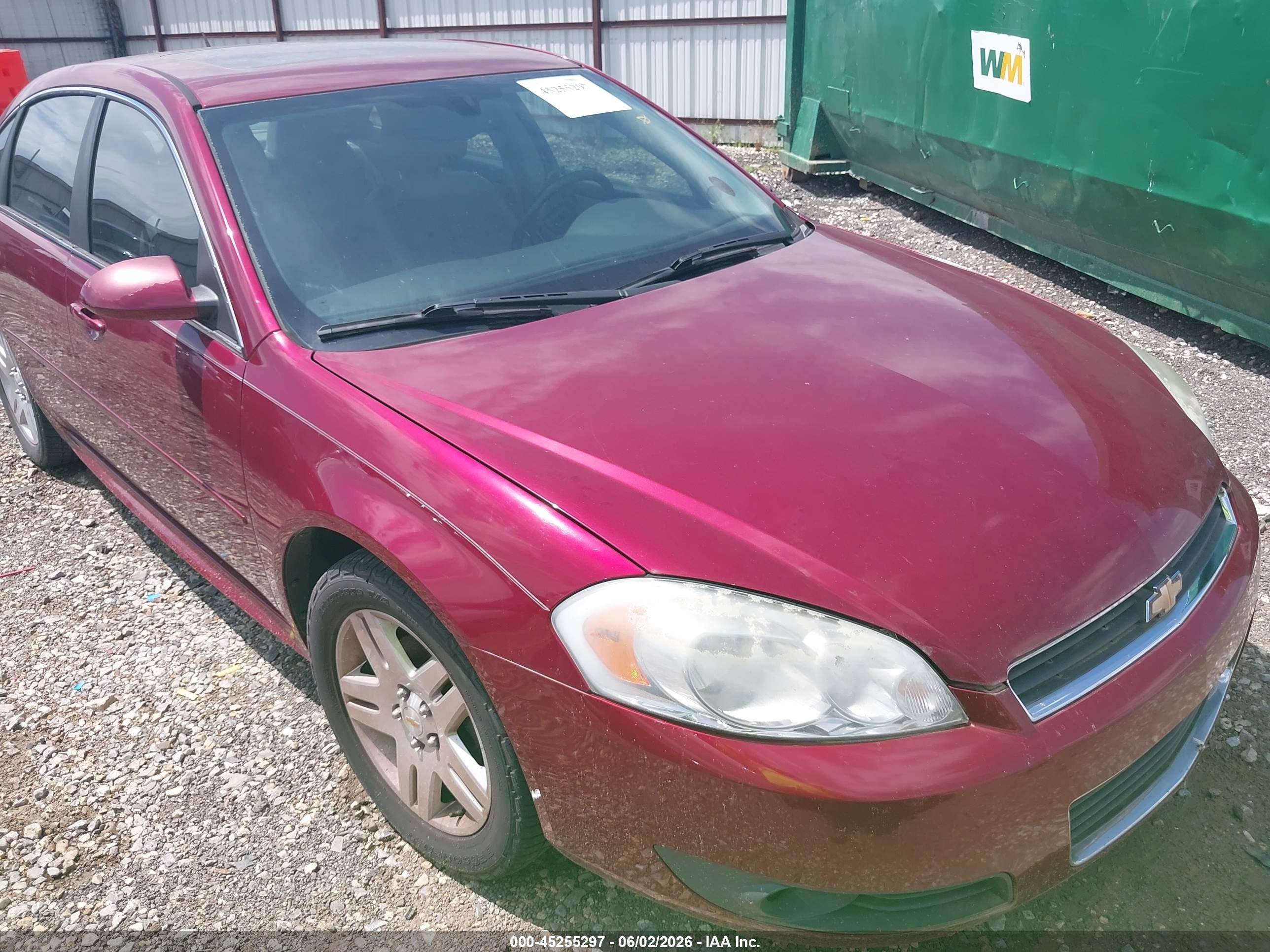2011 Chevrolet Impala Lt Maroon vin: 2G1WB5EK4B1258663