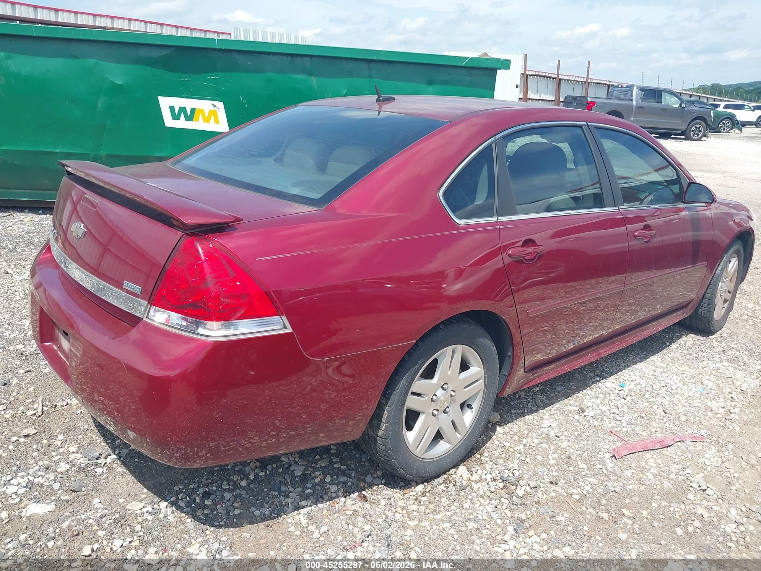 2011 Chevrolet Impala Lt Maroon vin: 2G1WB5EK4B1258663