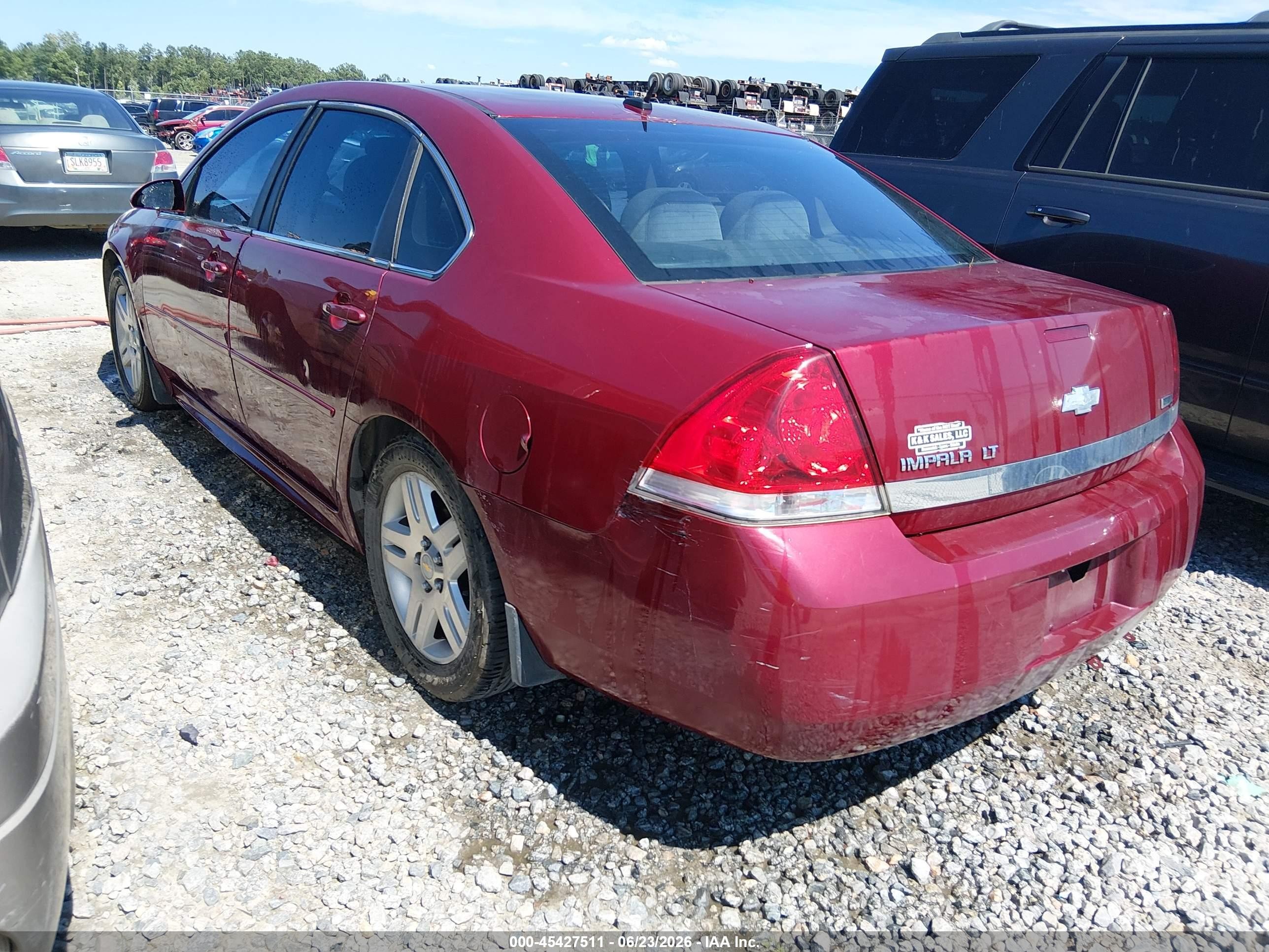 2011 Chevrolet Impala Lt Red vin: 2G1WB5EK4B1270263