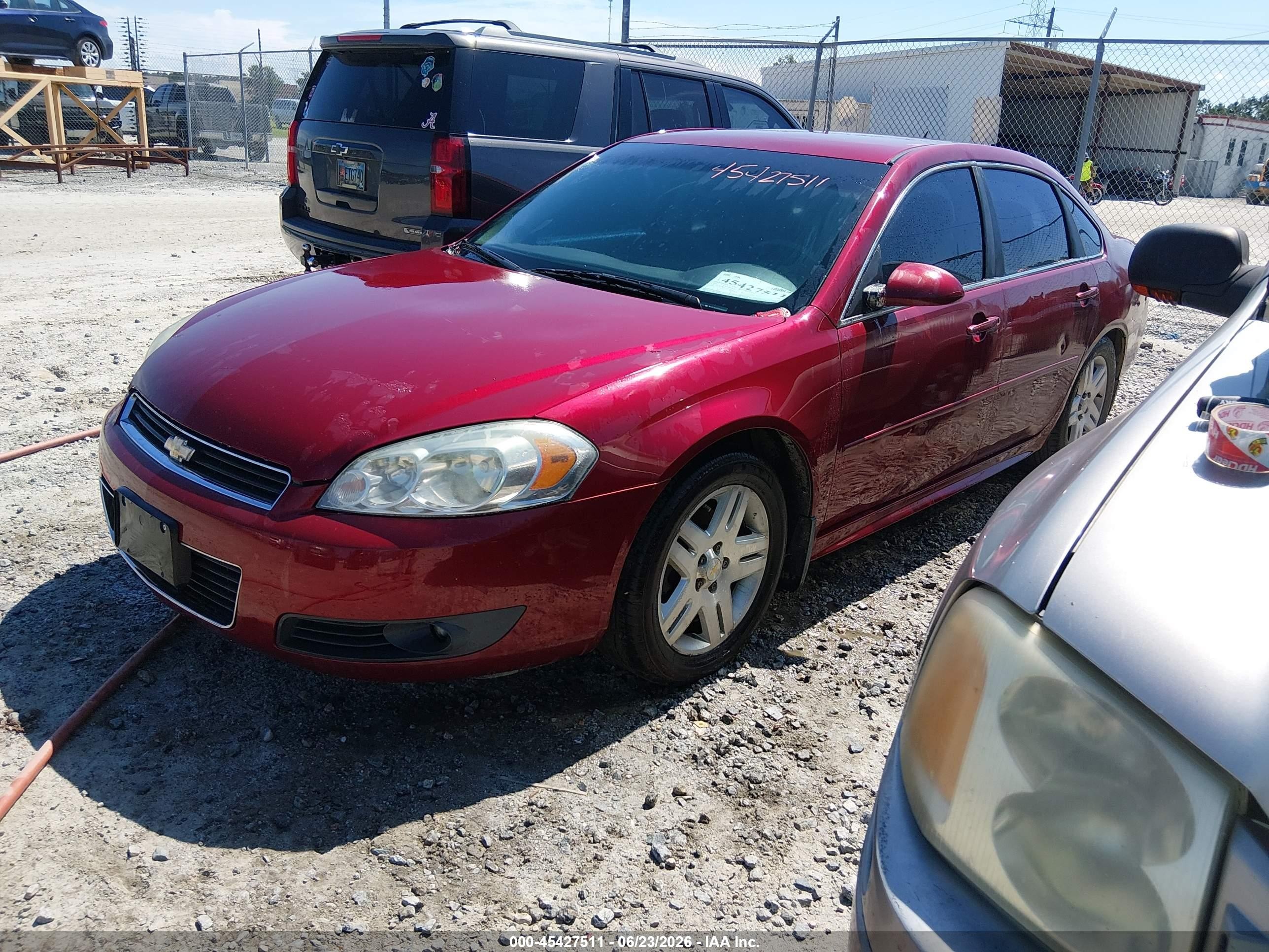 2011 Chevrolet Impala Lt Red vin: 2G1WB5EK4B1270263