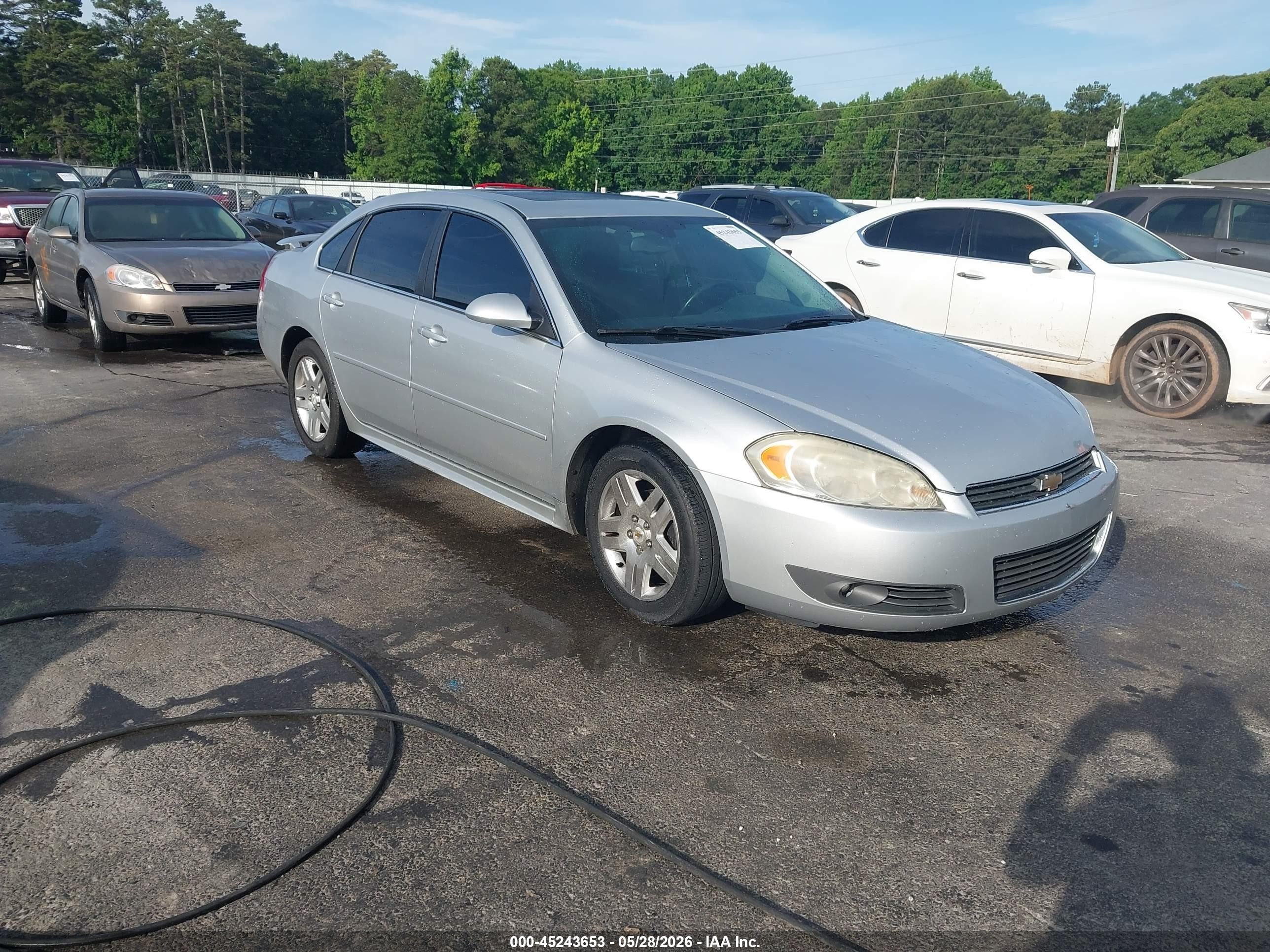 2011 Chevrolet Impala Lt Silver vin: 2G1WB5EK4B1325200