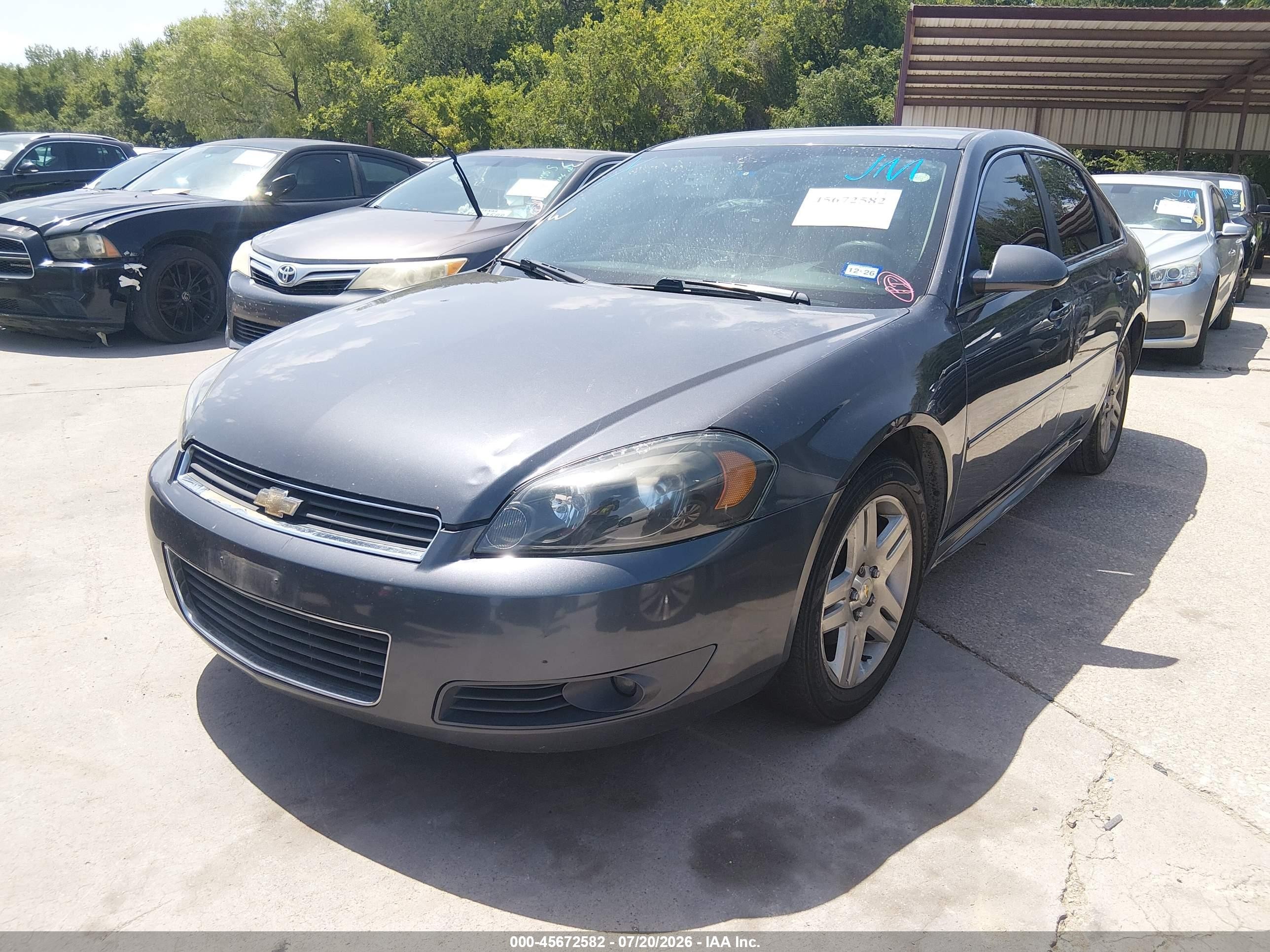 2010 Chevrolet Impala Lt Blue vin: 2G1WB5EK5A1176116