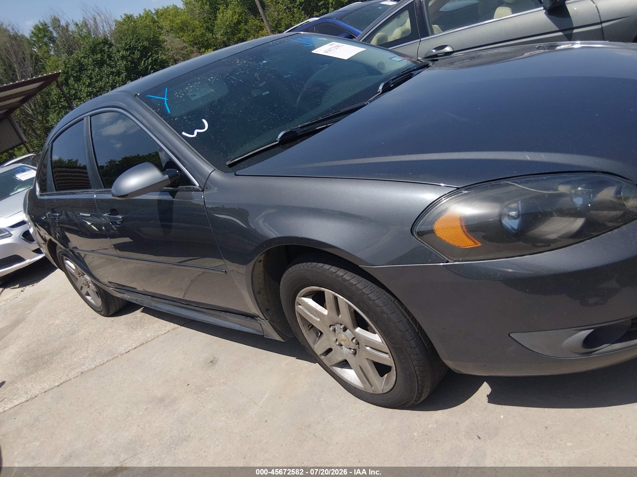 2010 Chevrolet Impala Lt Blue vin: 2G1WB5EK5A1176116