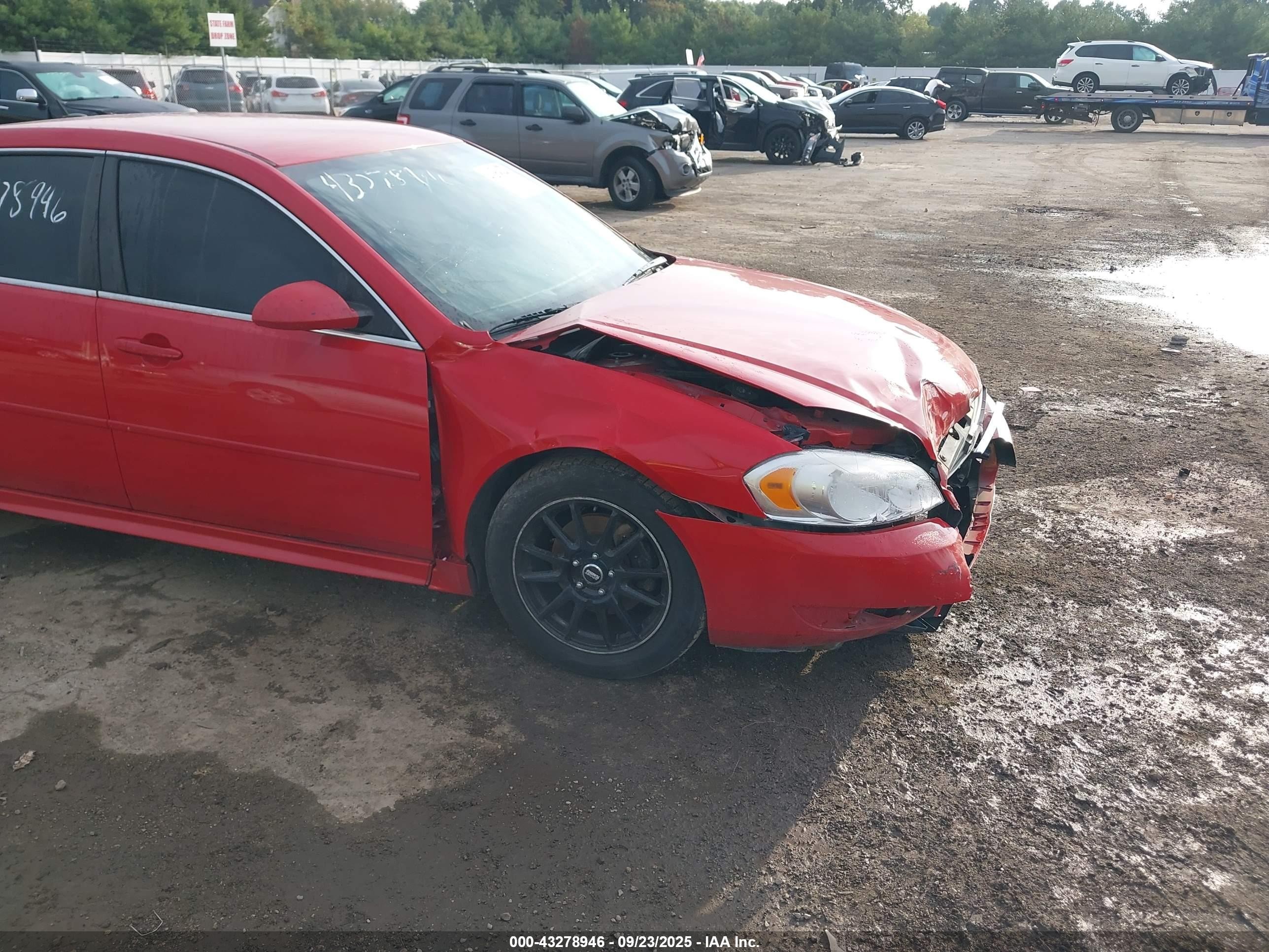 2010 Chevrolet Impala Lt Red vin: 2G1WB5EK5A1183759