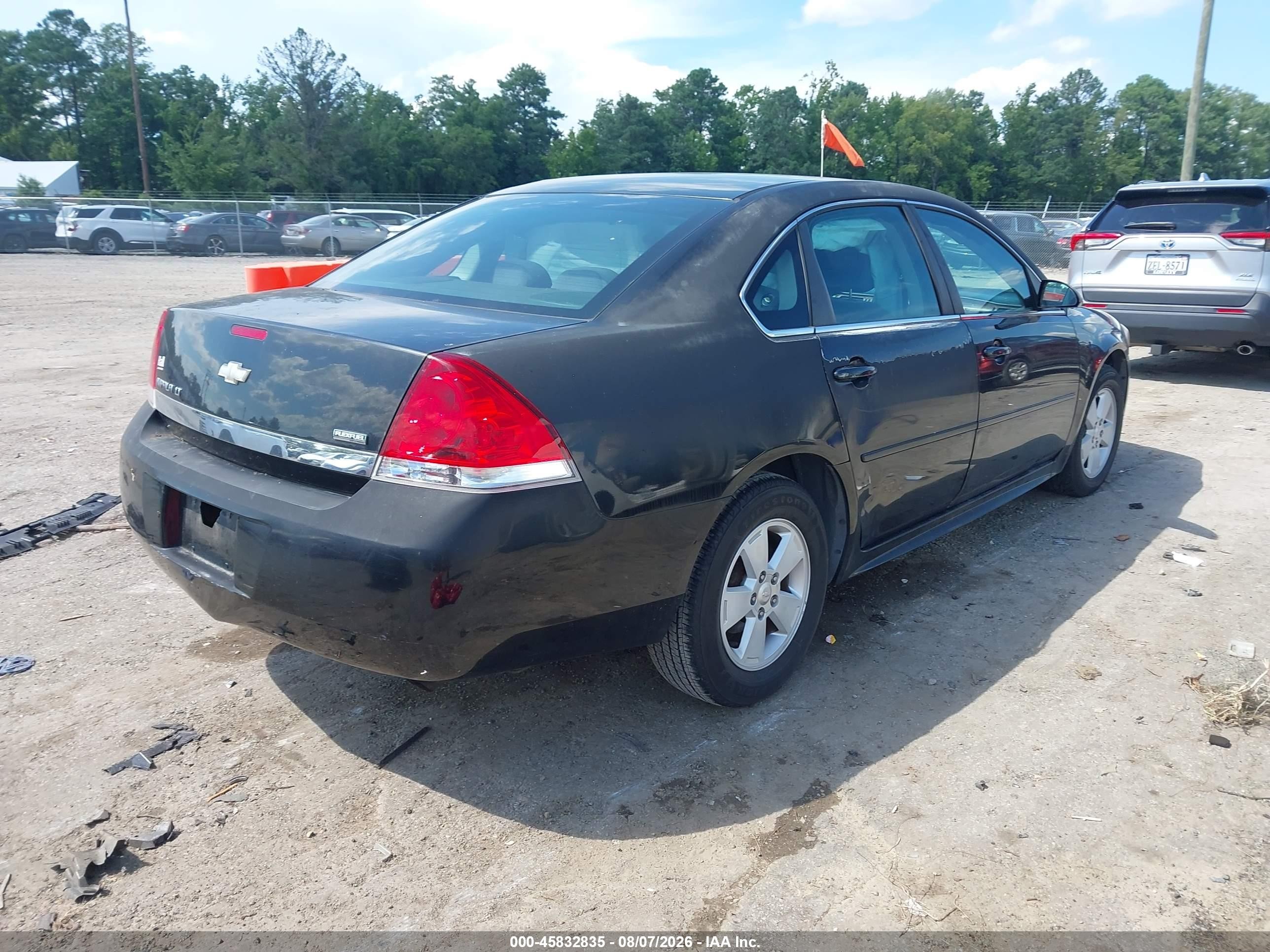 2010 Chevrolet Impala Lt Black vin: 2G1WB5EK5A1220857