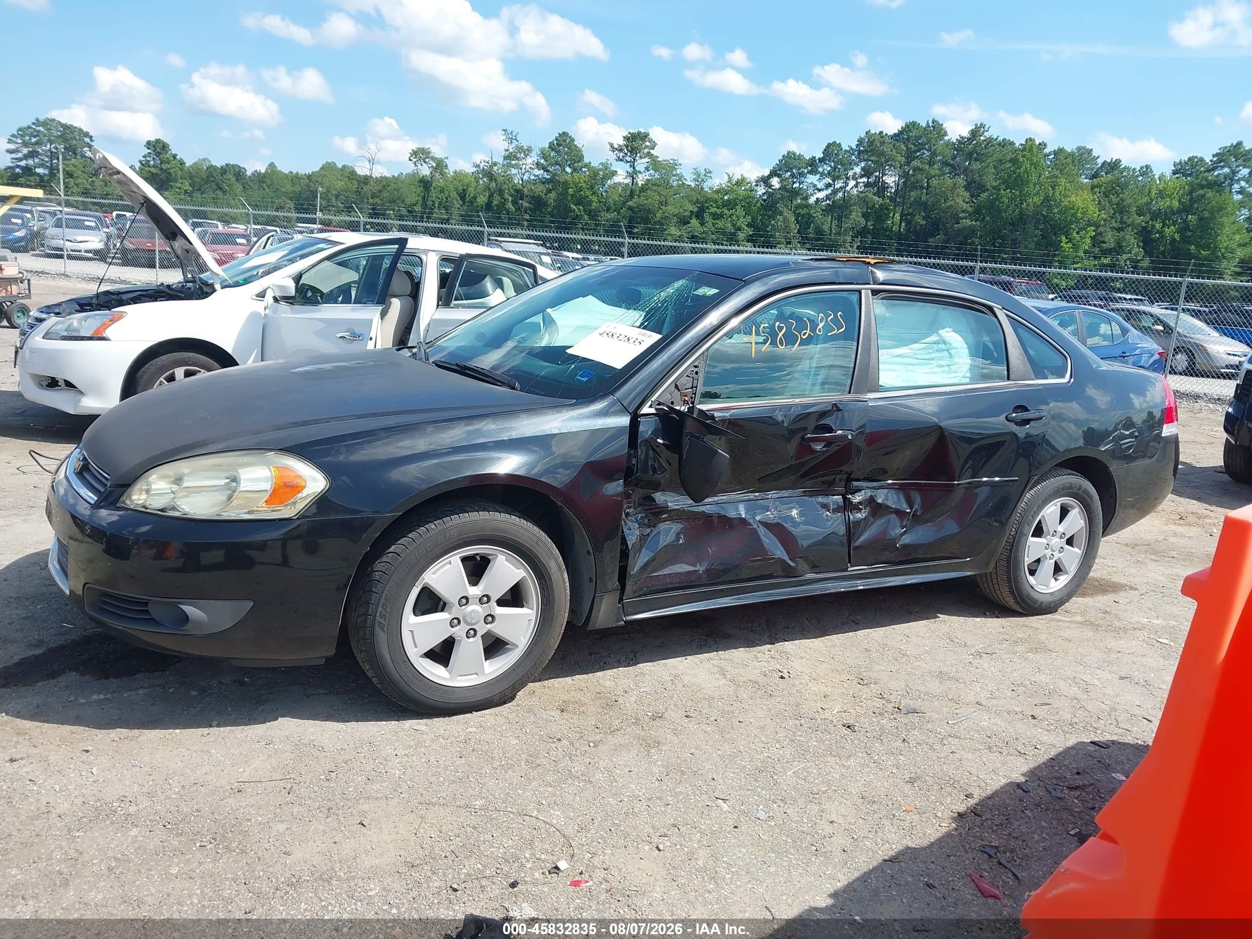 2010 Chevrolet Impala Lt Black vin: 2G1WB5EK5A1220857