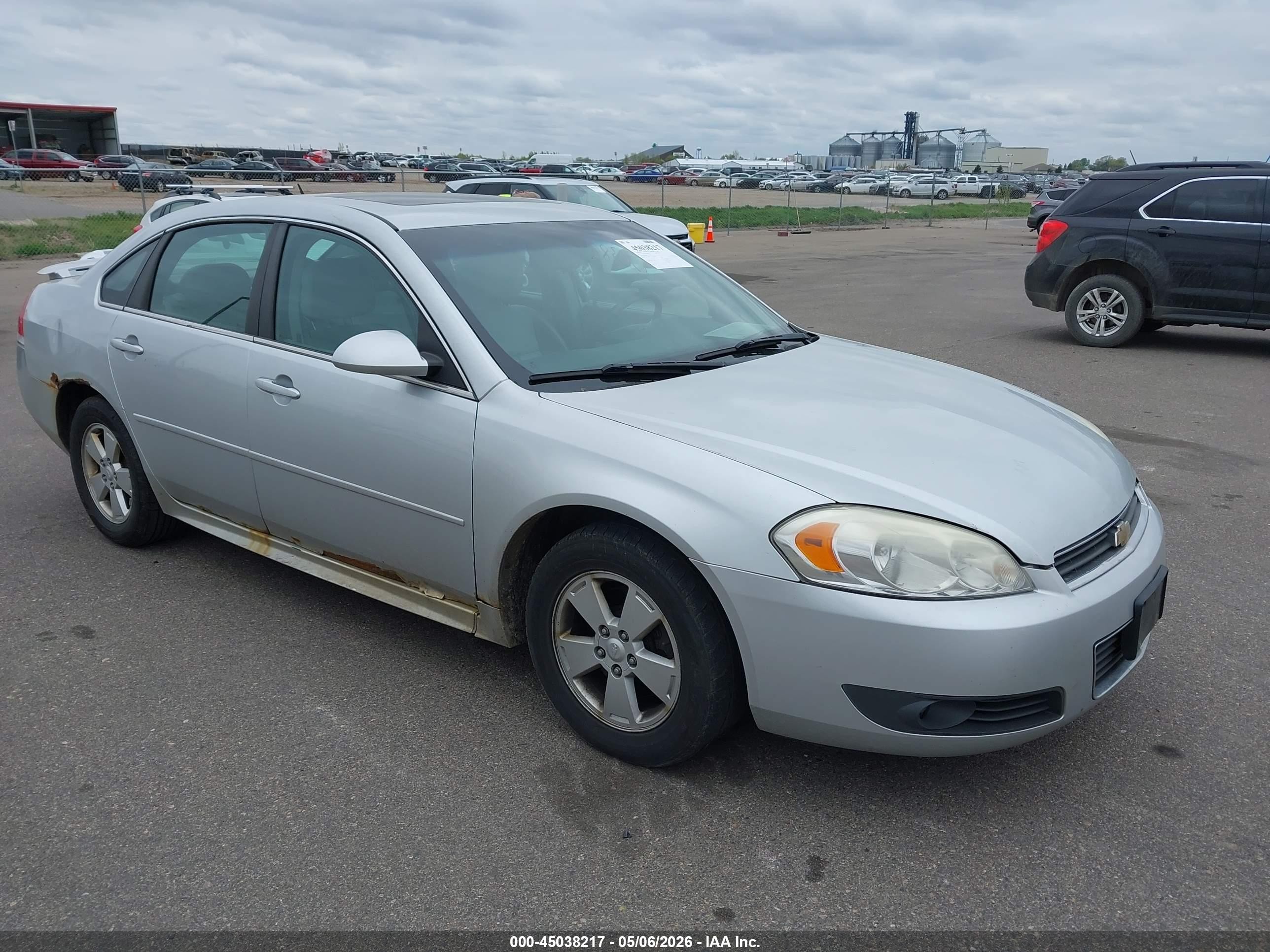 2010 Chevrolet Impala Lt Silver vin: 2G1WB5EK5A1226996