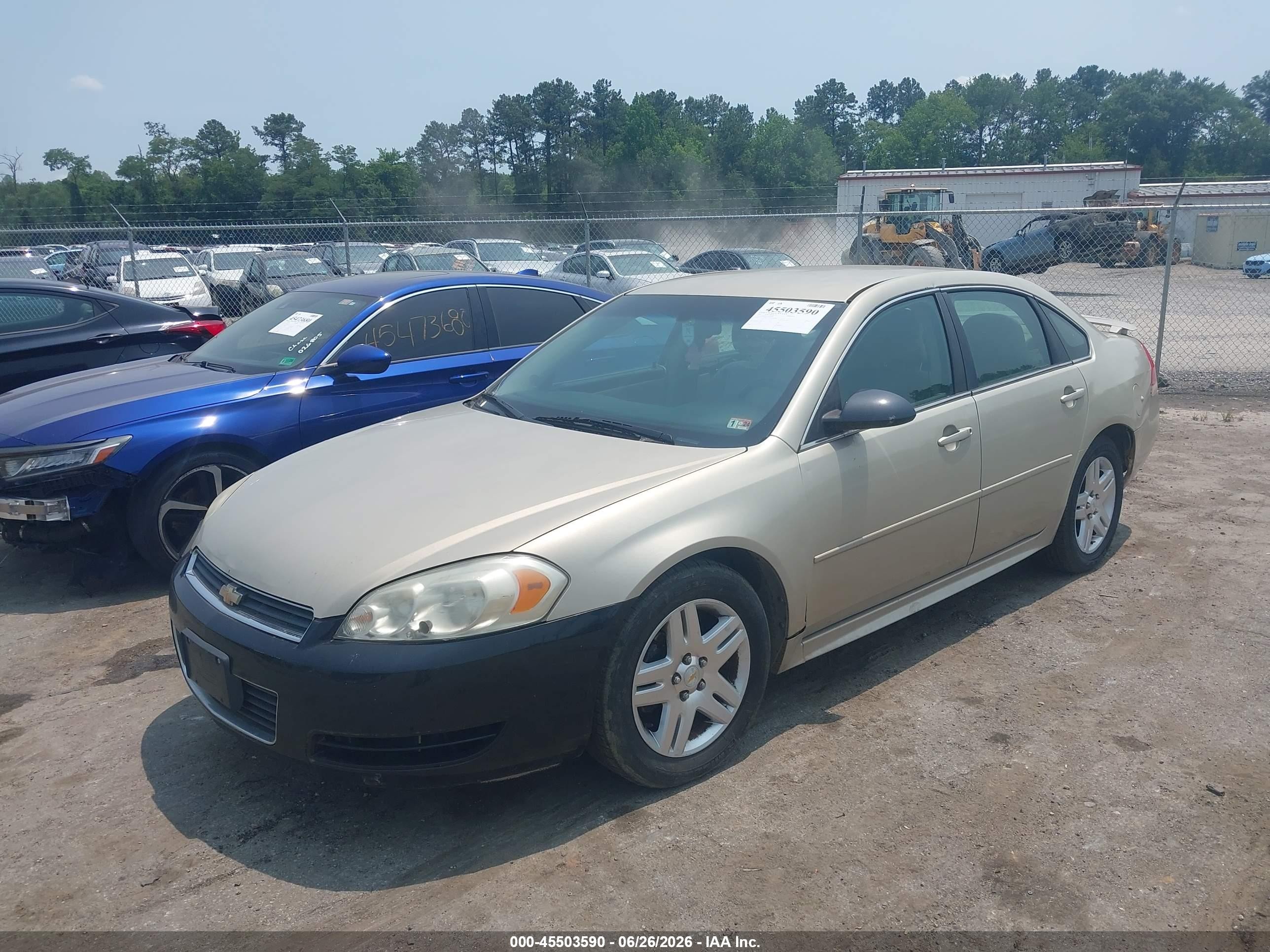 2011 Chevrolet Impala Lt Tan vin: 2G1WB5EK5B1190843