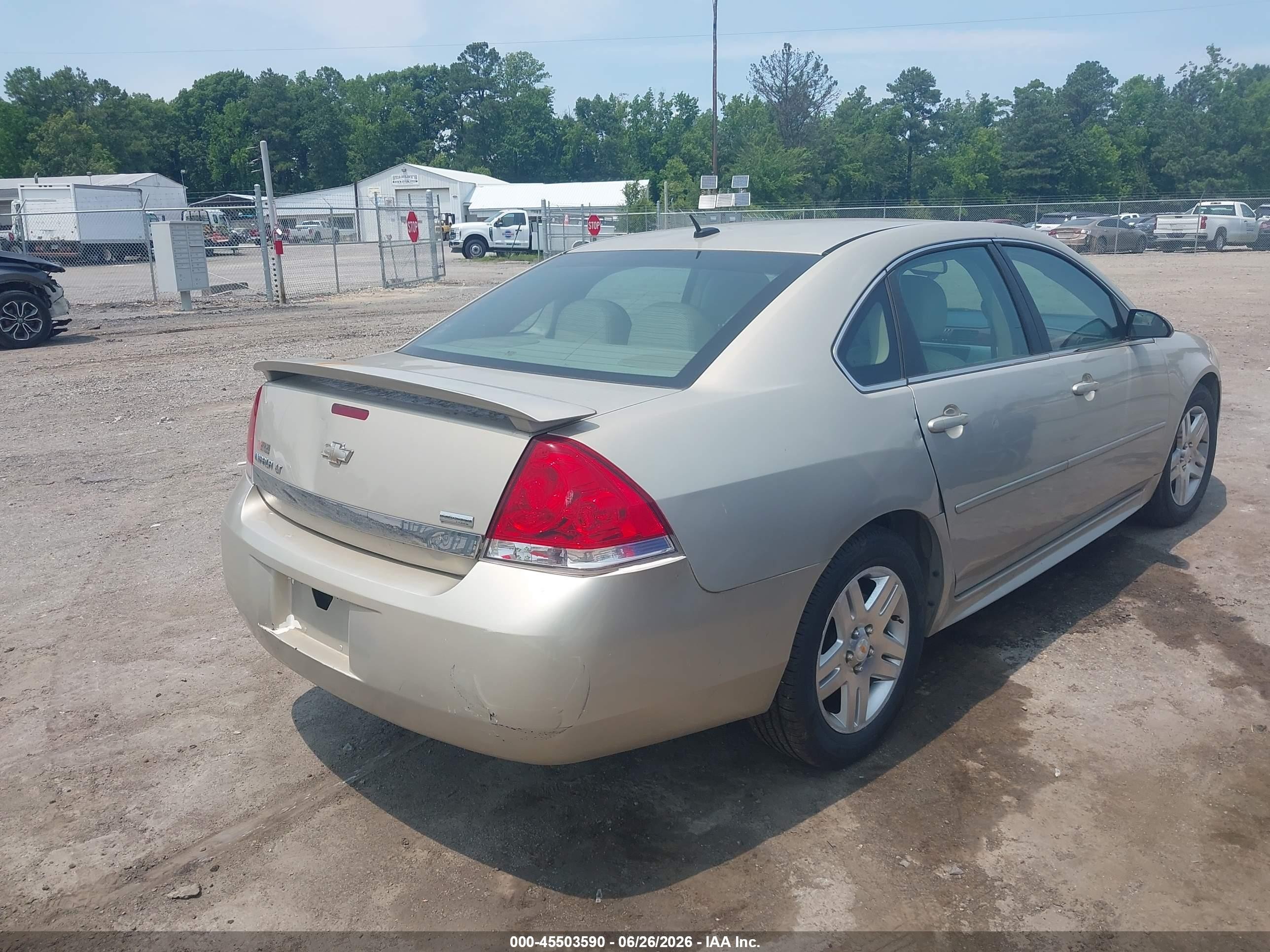 2011 Chevrolet Impala Lt Tan vin: 2G1WB5EK5B1190843