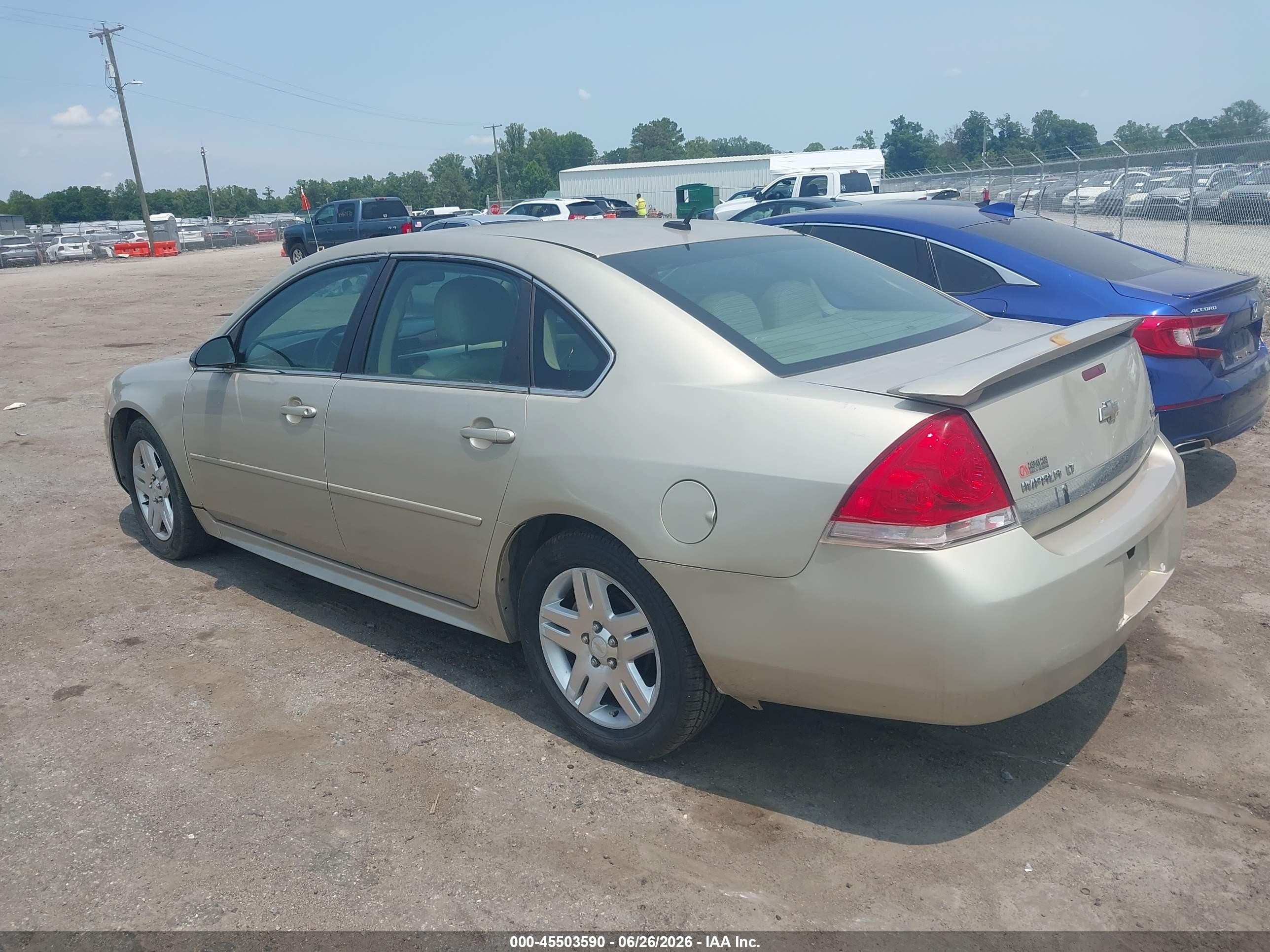 2011 Chevrolet Impala Lt Tan vin: 2G1WB5EK5B1190843