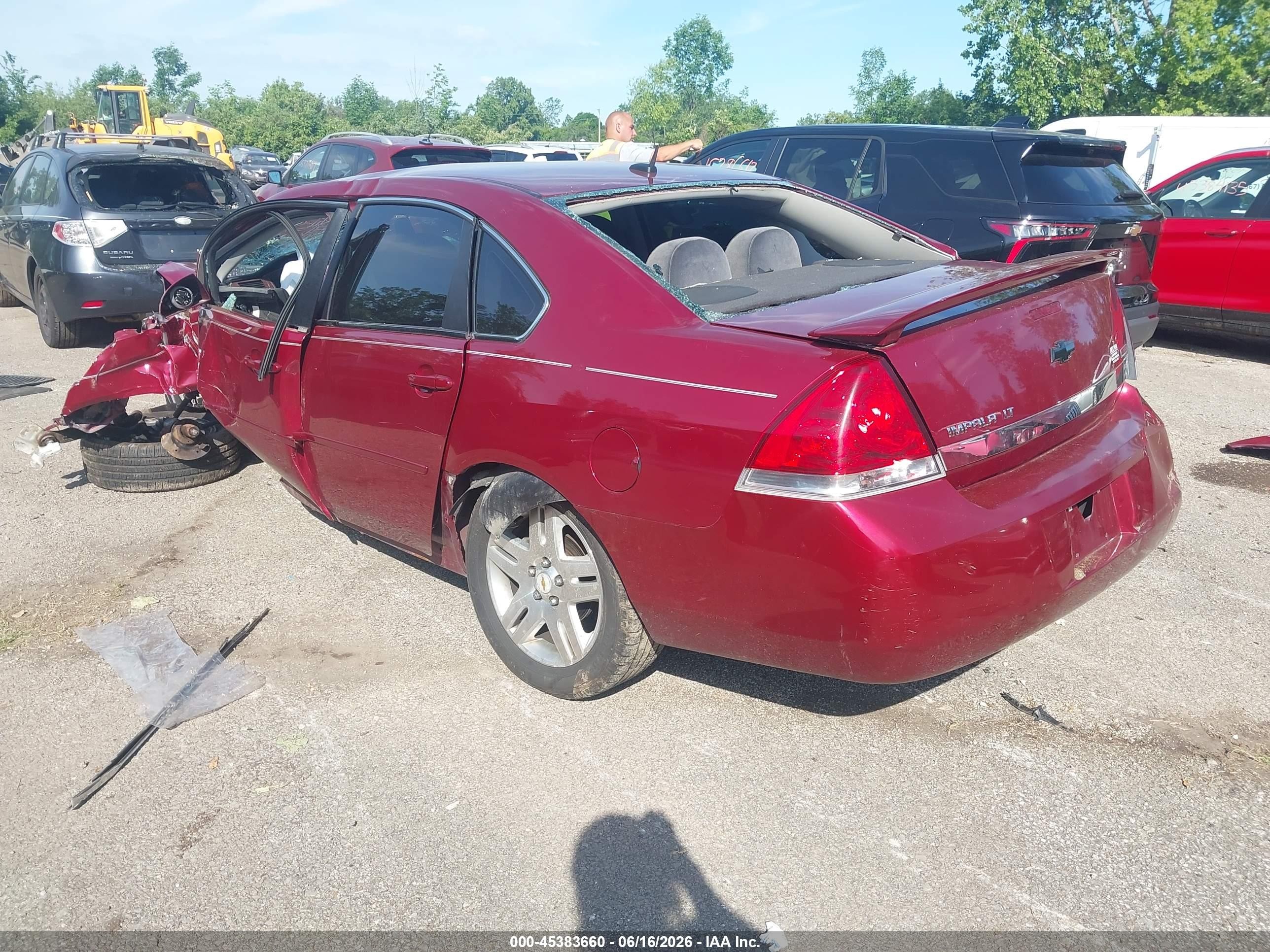 2011 Chevrolet Impala Lt Red vin: 2G1WB5EK5B1206961