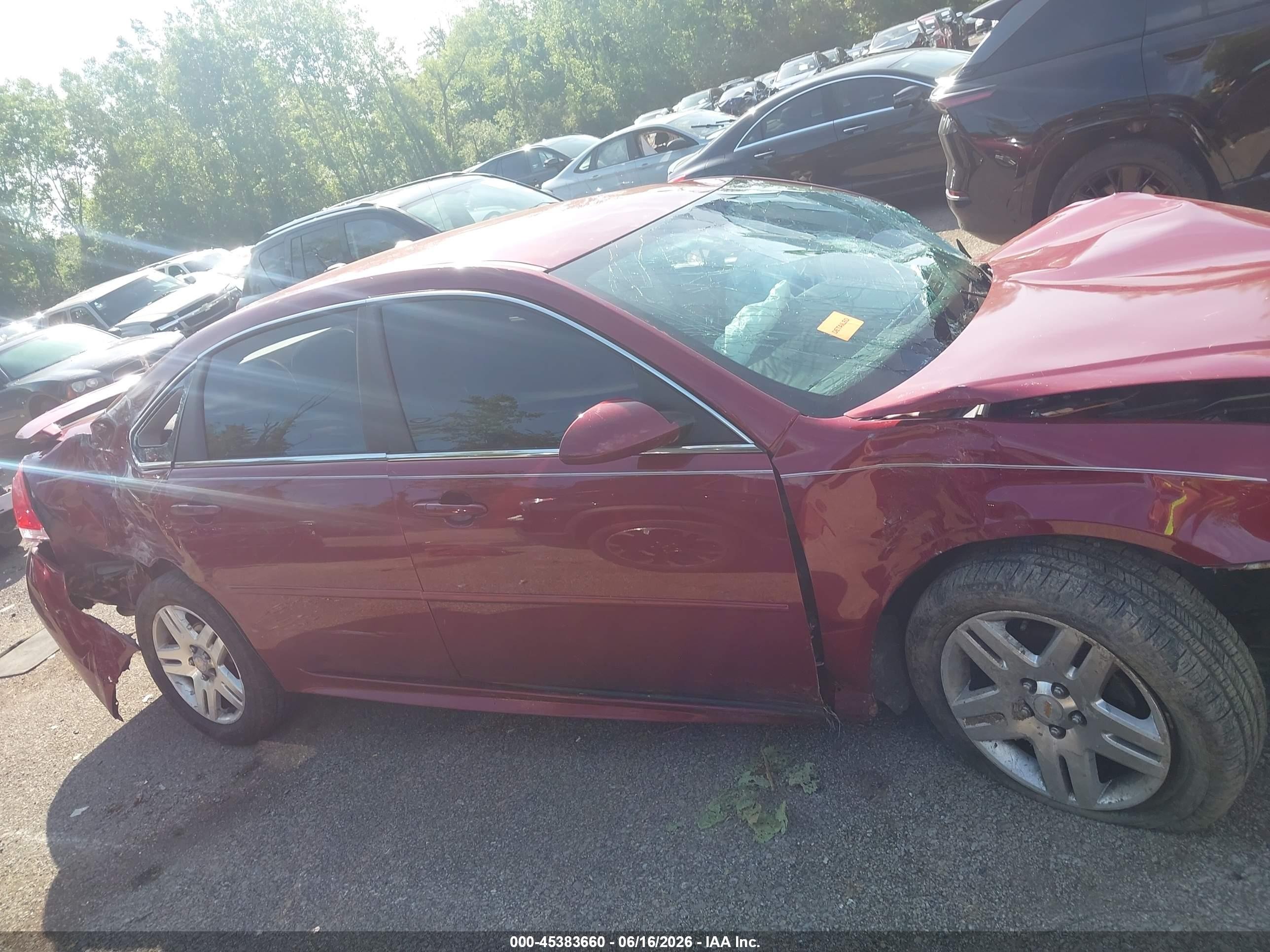 2011 Chevrolet Impala Lt Red vin: 2G1WB5EK5B1206961