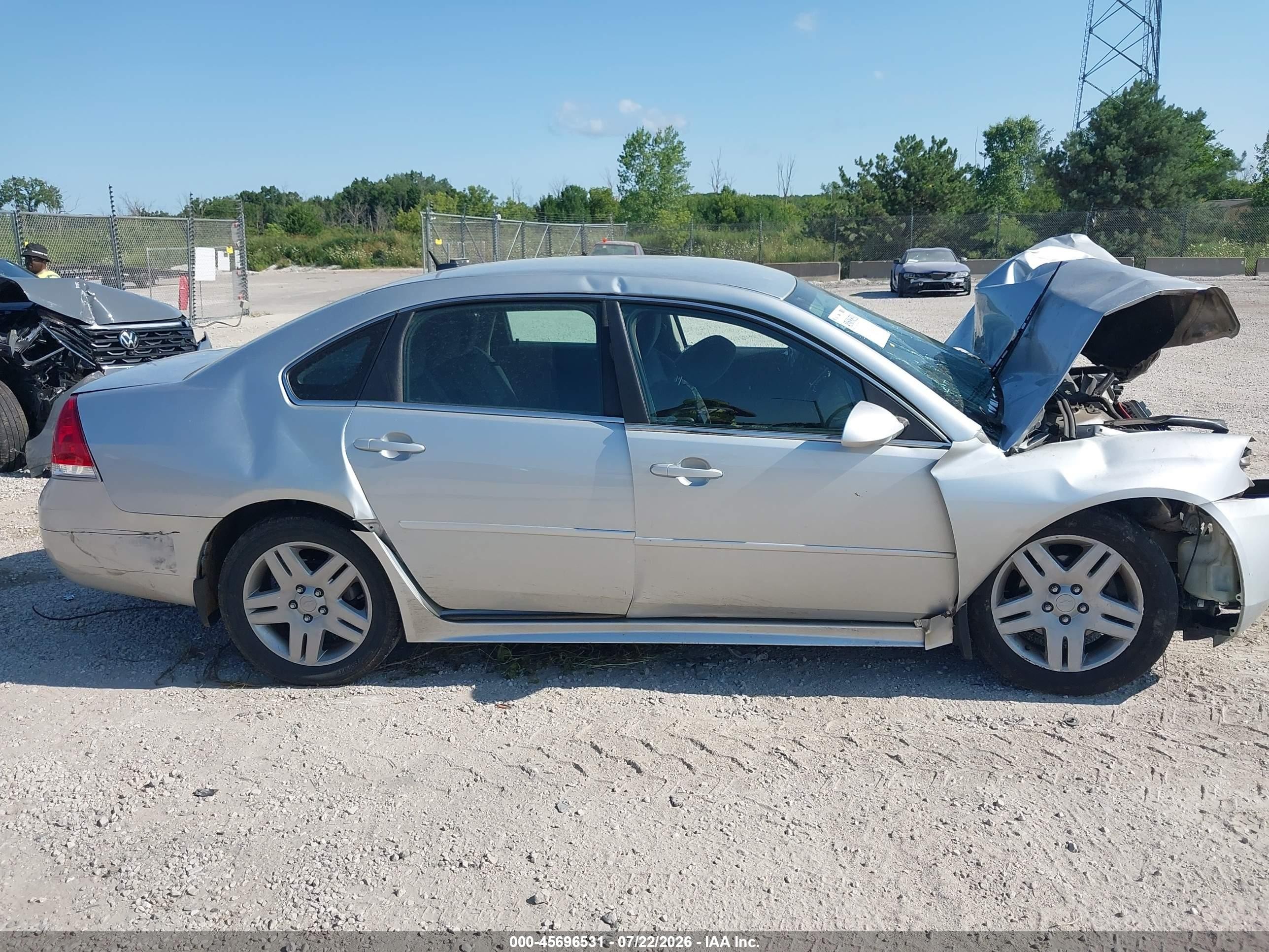 2011 Chevrolet Impala Lt Silver vin: 2G1WB5EK5B1328848