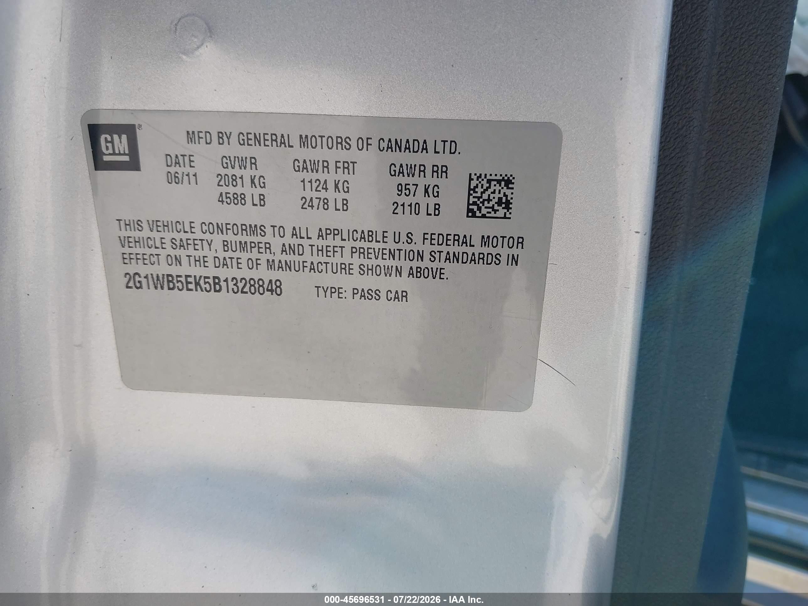 2011 Chevrolet Impala Lt Silver vin: 2G1WB5EK5B1328848