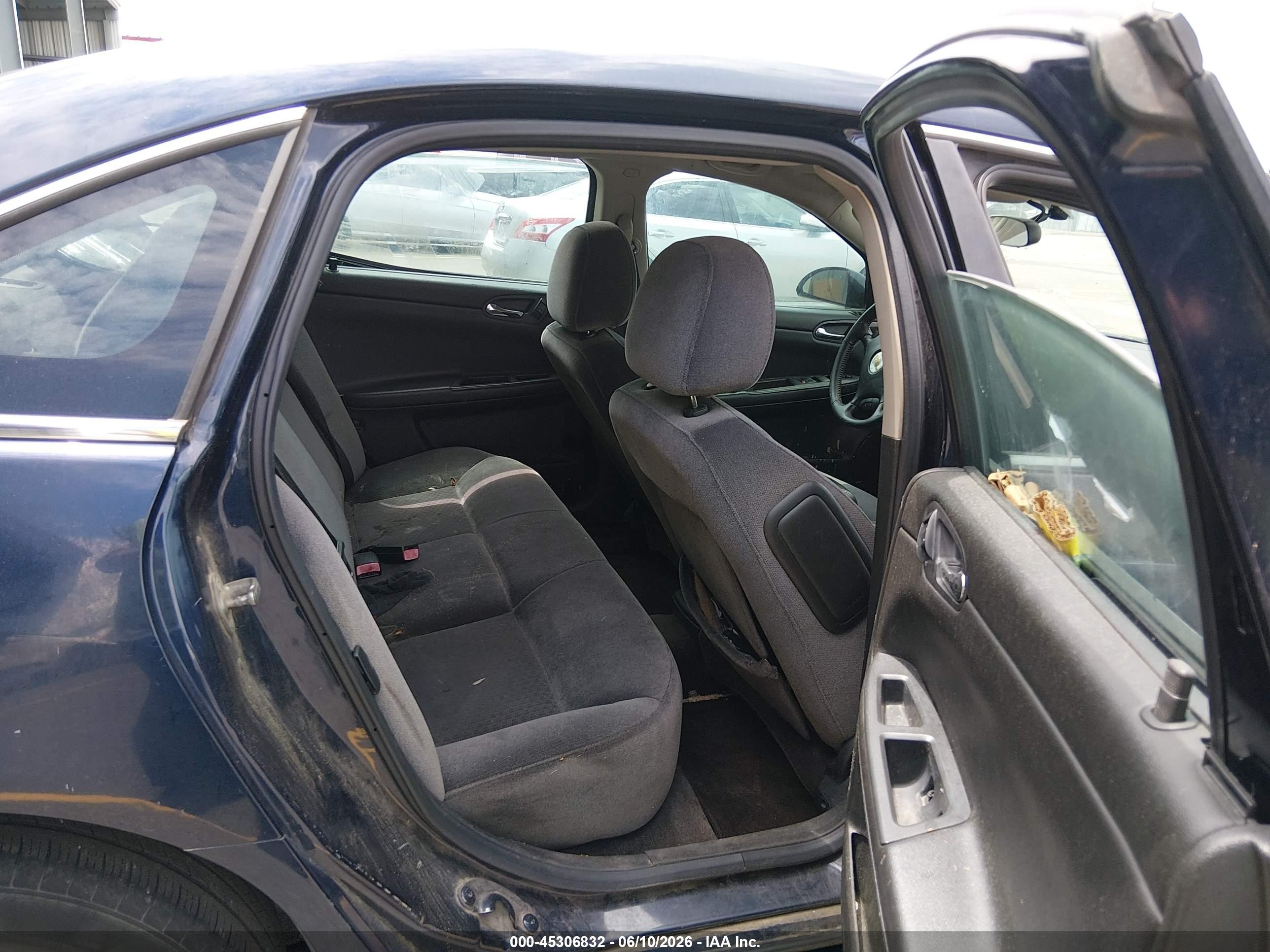 2010 Chevrolet Impala Lt Blue vin: 2G1WB5EK6A1235643