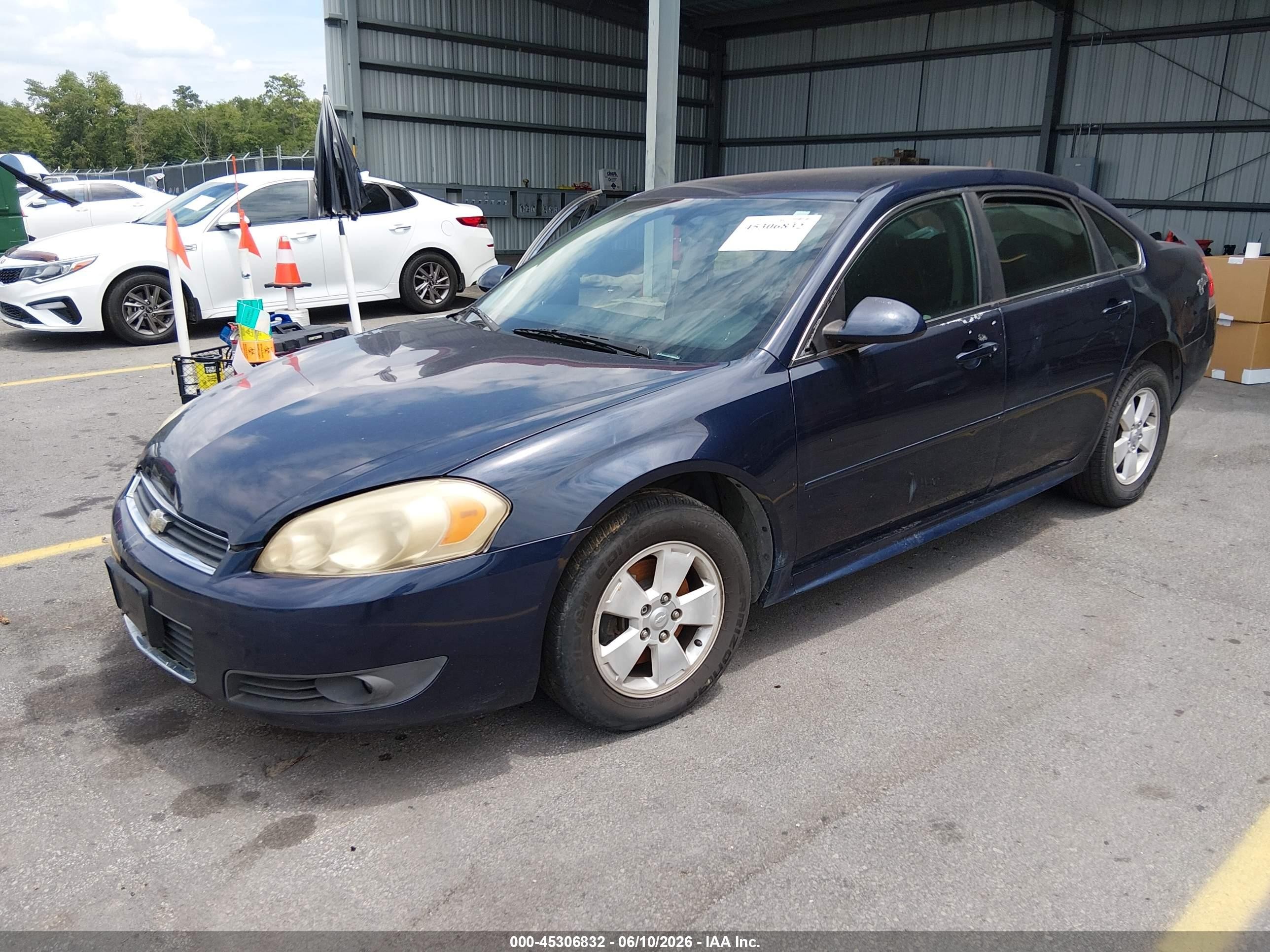 2010 Chevrolet Impala Lt Blue vin: 2G1WB5EK6A1235643
