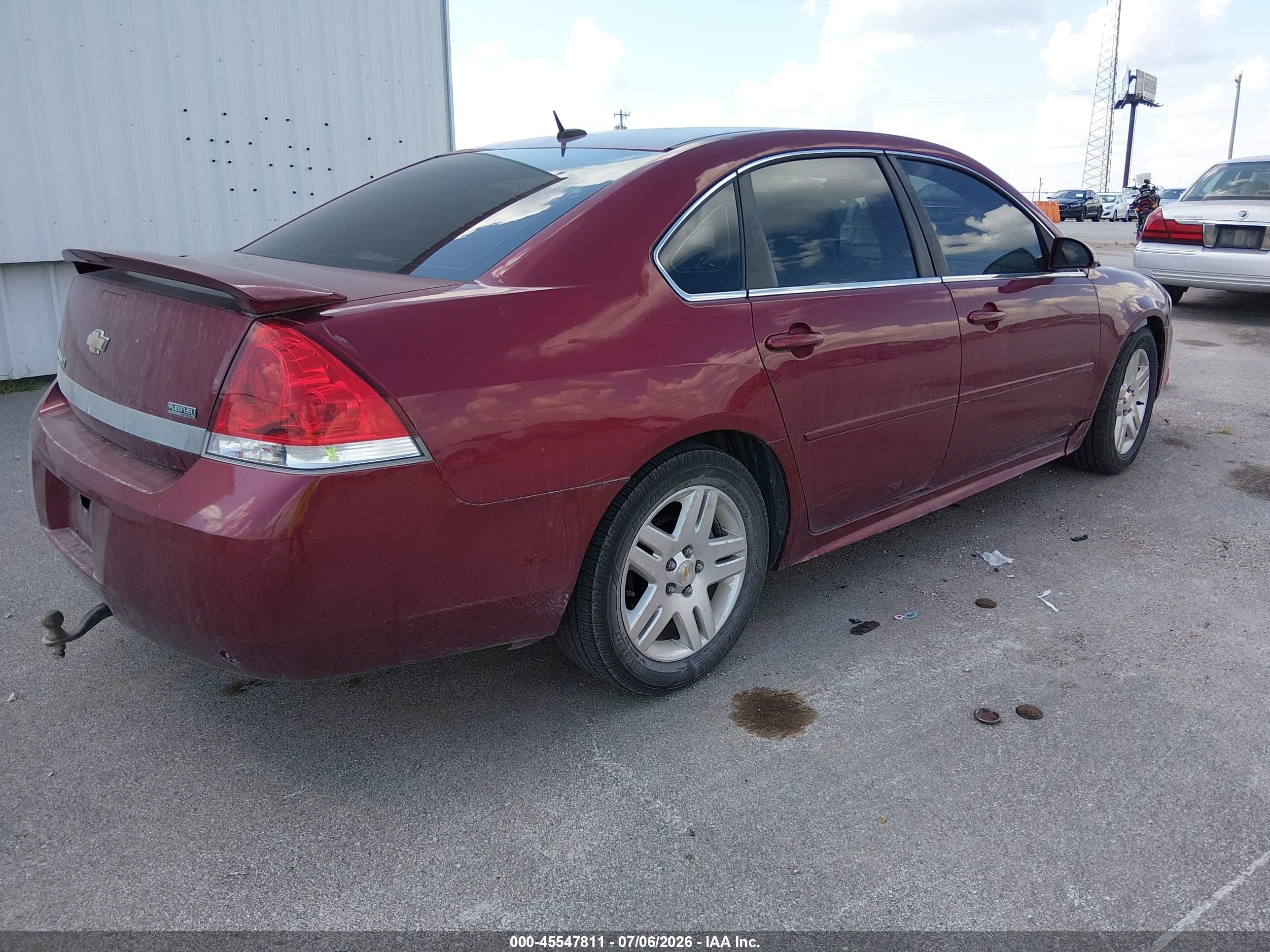 2011 Chevrolet Impala Lt Red vin: 2G1WB5EK6B1101457