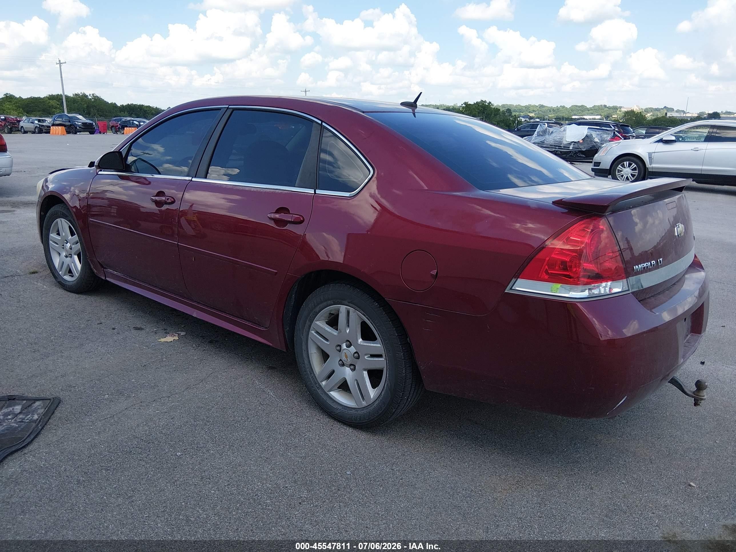 2011 Chevrolet Impala Lt Red vin: 2G1WB5EK6B1101457