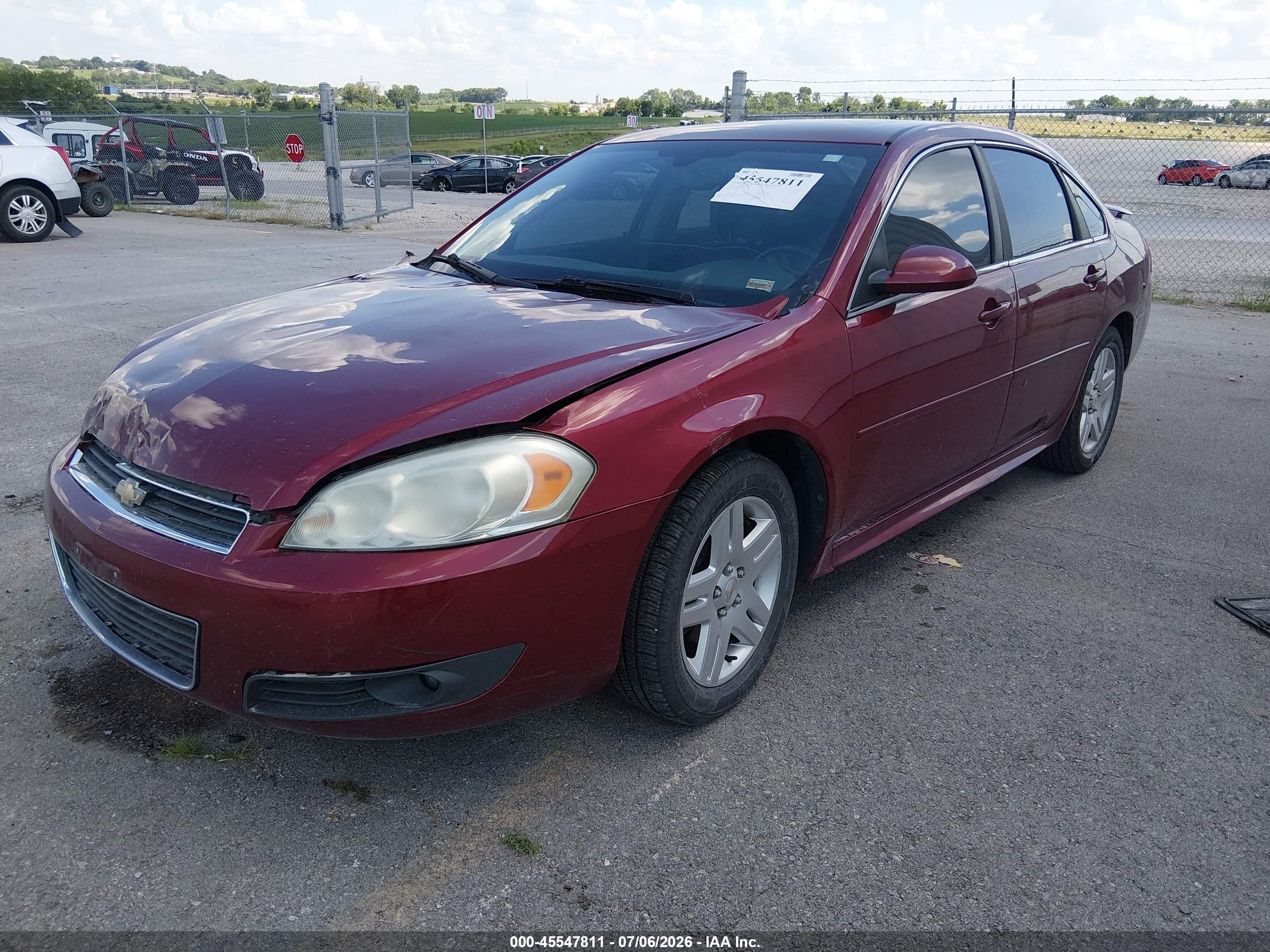 2011 Chevrolet Impala Lt Red vin: 2G1WB5EK6B1101457