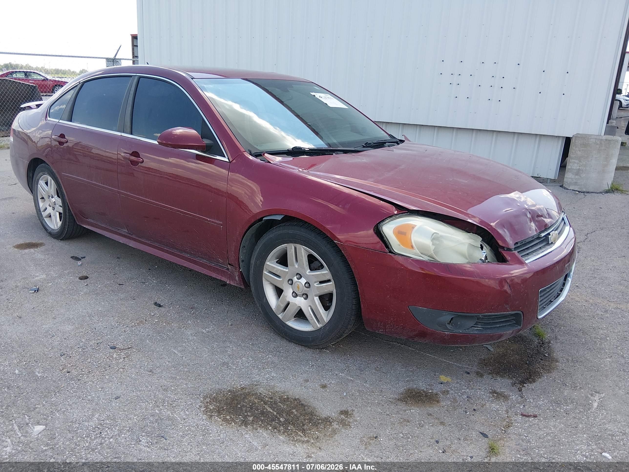 2011 Chevrolet Impala Lt Red vin: 2G1WB5EK6B1101457