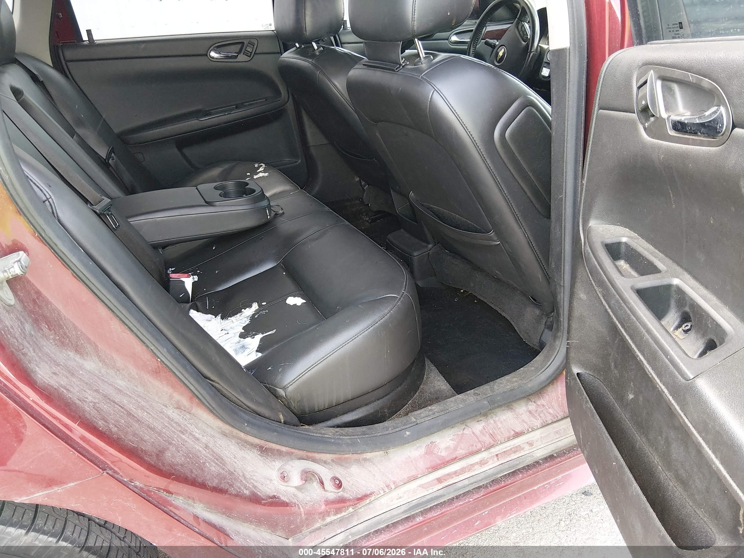 2011 Chevrolet Impala Lt Red vin: 2G1WB5EK6B1101457
