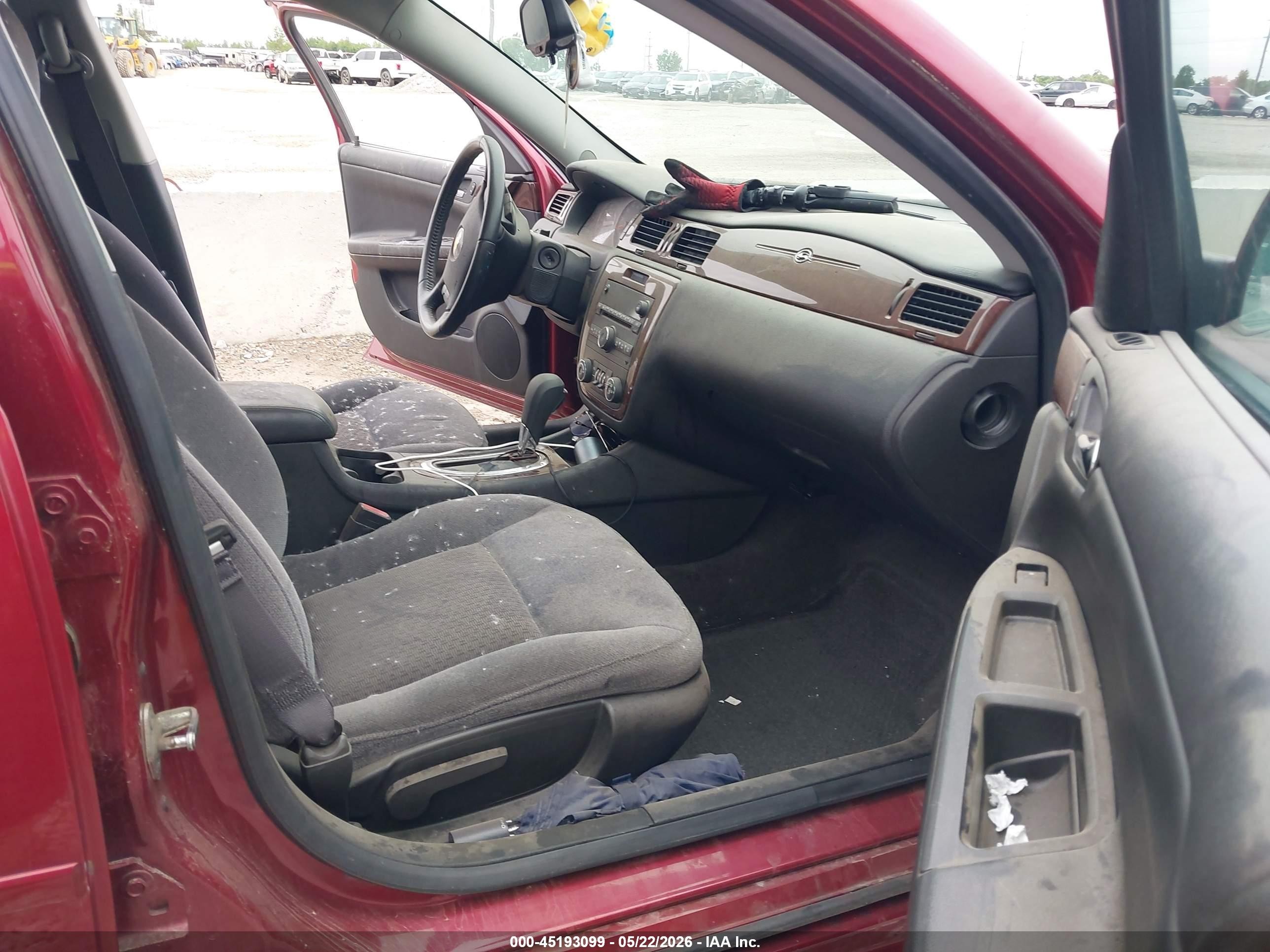 2011 Chevrolet Impala Lt Red vin: 2G1WB5EK6B1147077