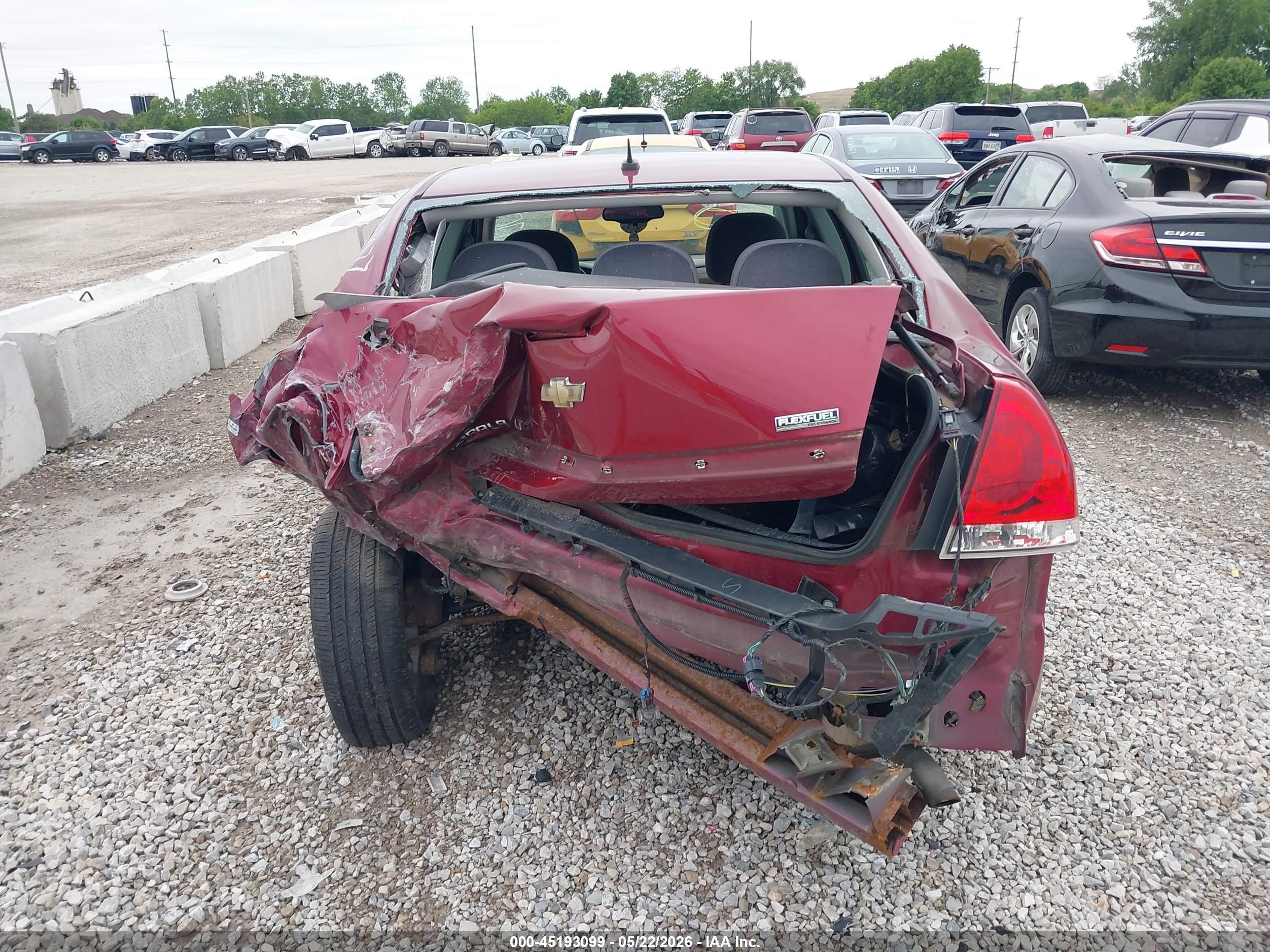 2011 Chevrolet Impala Lt Red vin: 2G1WB5EK6B1147077