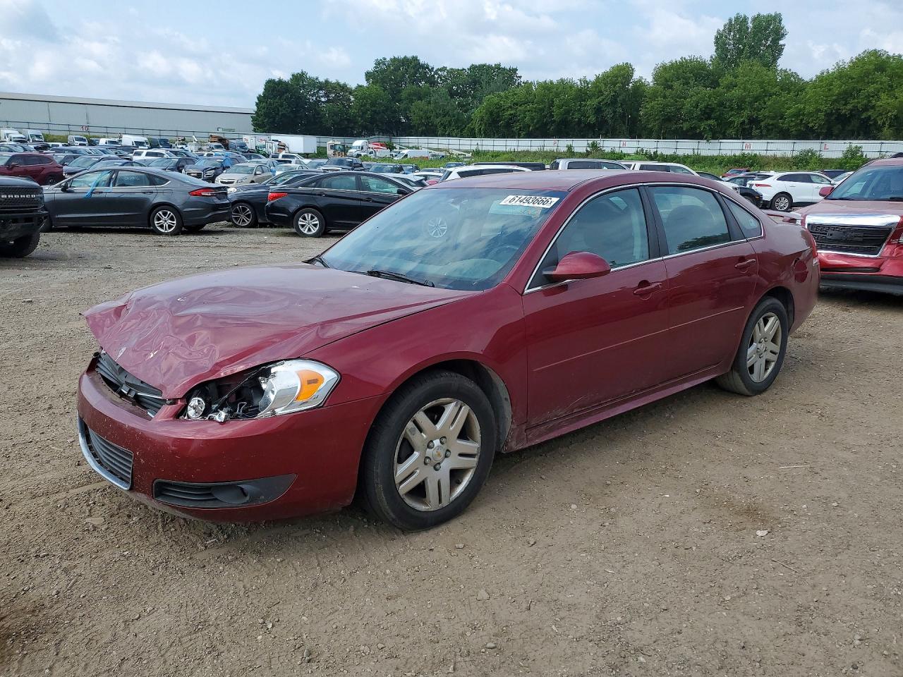 2011 Chevrolet Impala Lt Red vin: 2G1WB5EK6B1165725