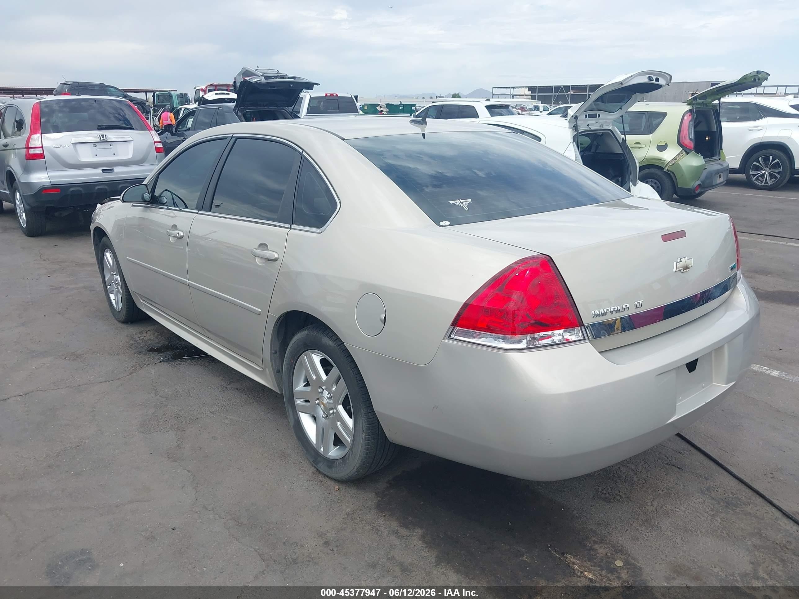 2011 Chevrolet Impala Lt Beige vin: 2G1WB5EK6B1199650