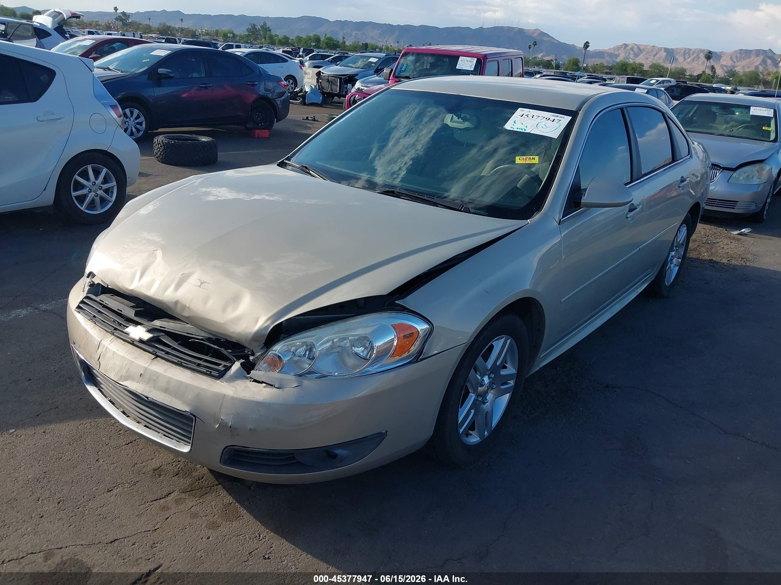 2011 Chevrolet Impala Lt Beige vin: 2G1WB5EK6B1199650