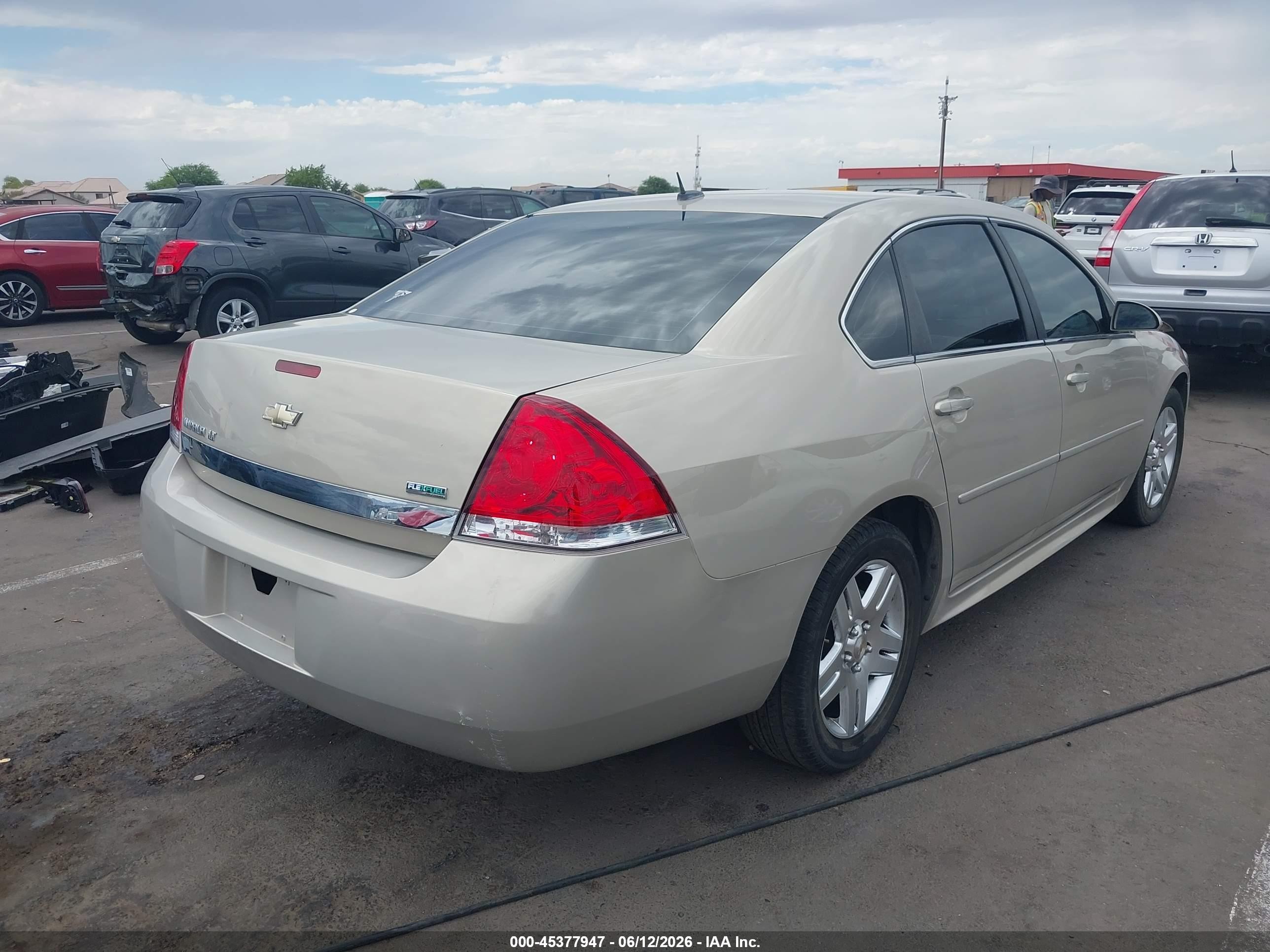 2011 Chevrolet Impala Lt Beige vin: 2G1WB5EK6B1199650