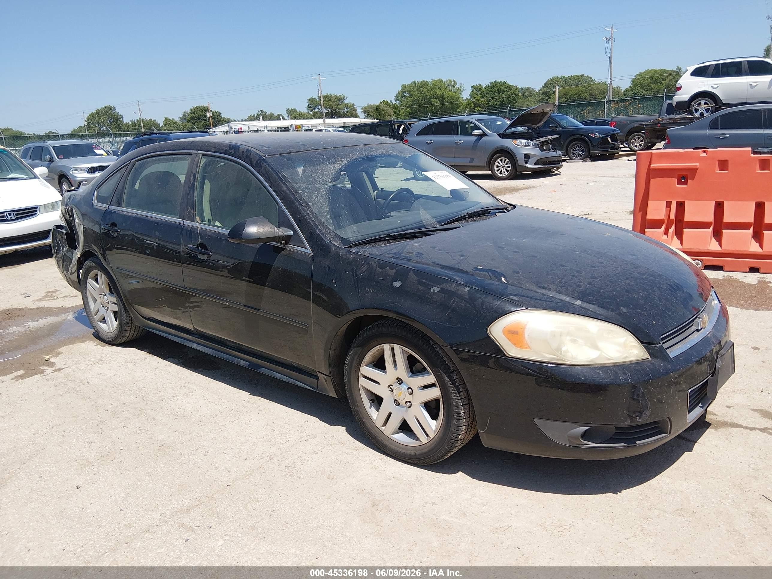 2011 Chevrolet Impala Lt Black vin: 2G1WB5EK6B1257031