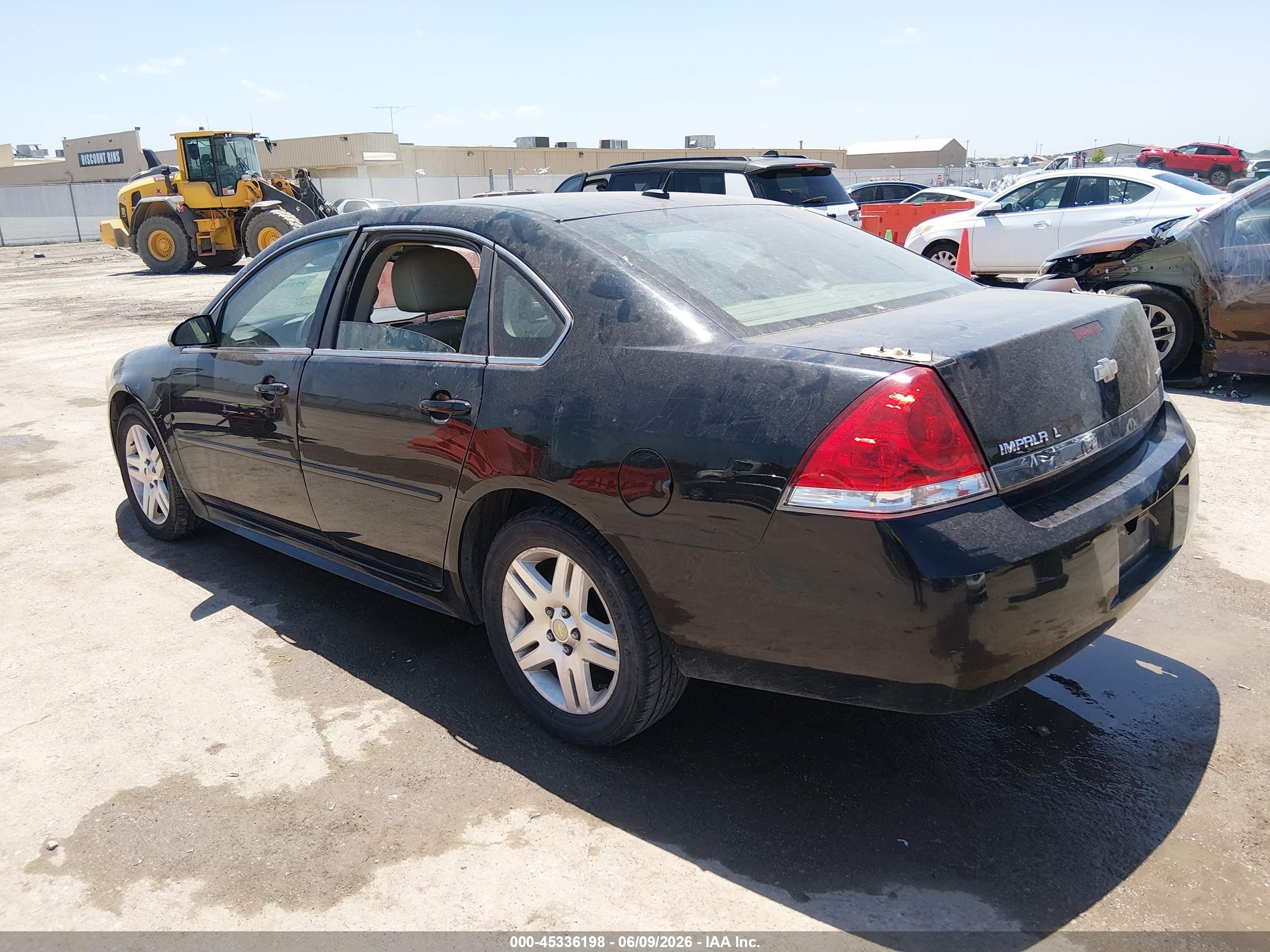 2011 Chevrolet Impala Lt Black vin: 2G1WB5EK6B1257031