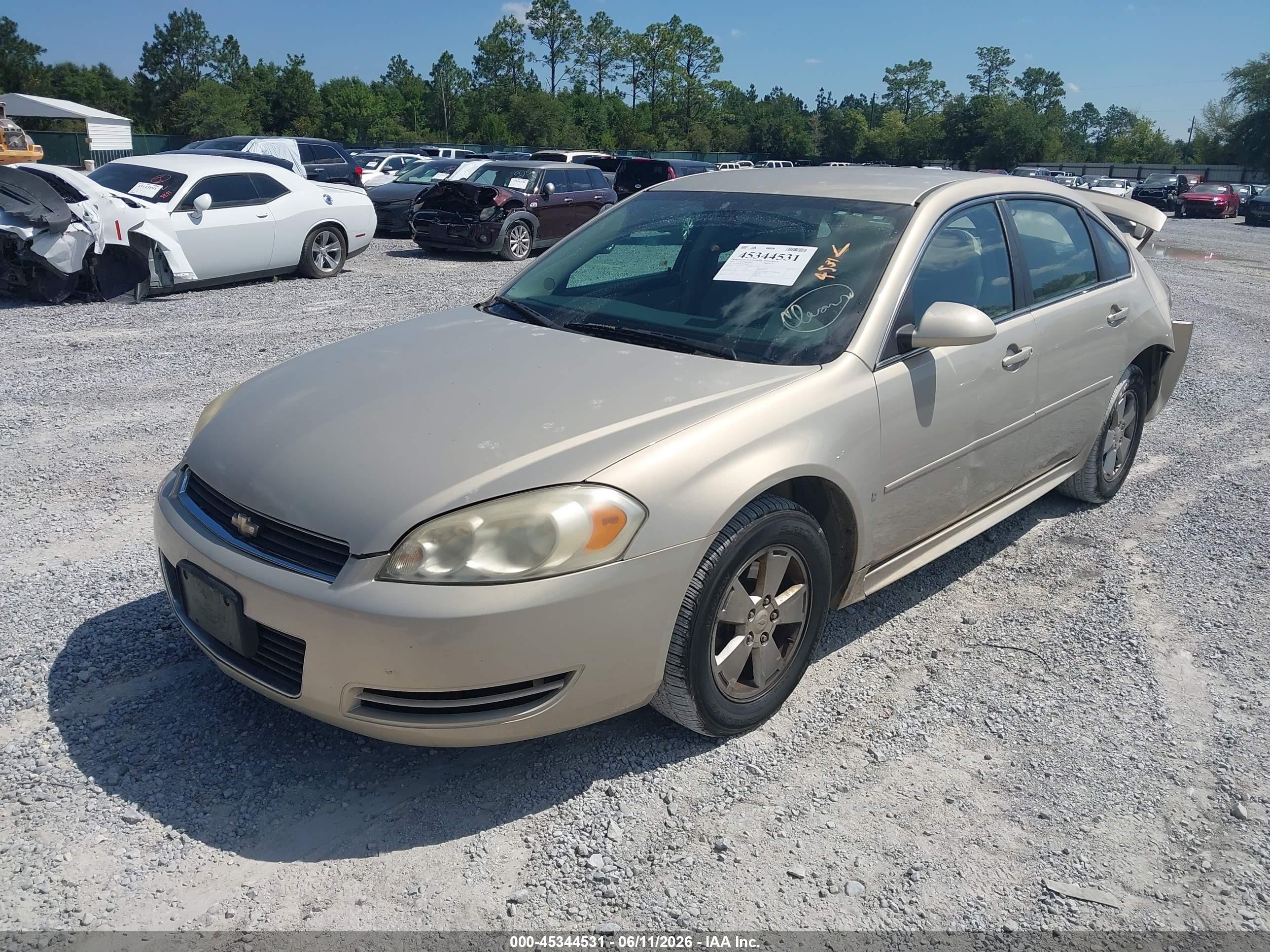 2010 Chevrolet Impala Lt Tan vin: 2G1WB5EK7A1100834