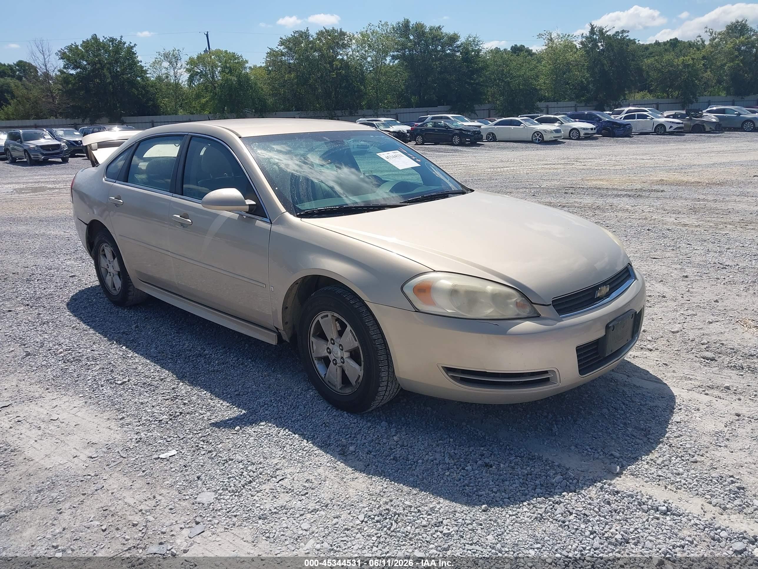 2010 Chevrolet Impala Lt Tan vin: 2G1WB5EK7A1100834