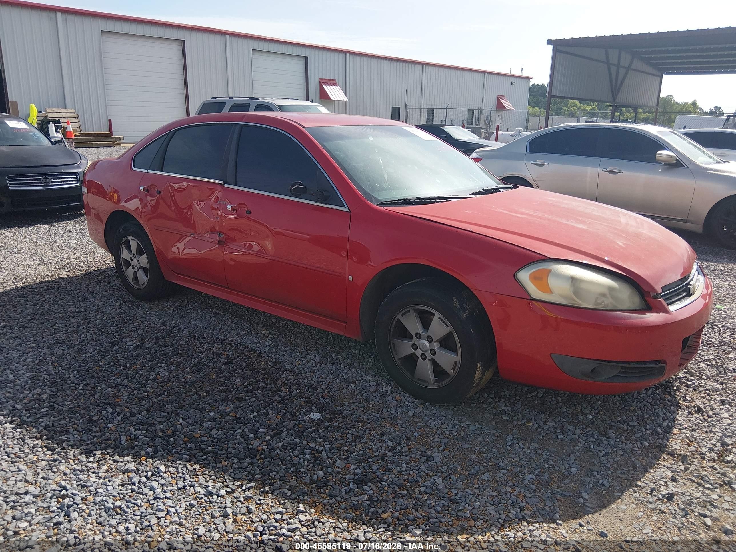 2010 Chevrolet Impala Lt Red vin: 2G1WB5EK7A1129086