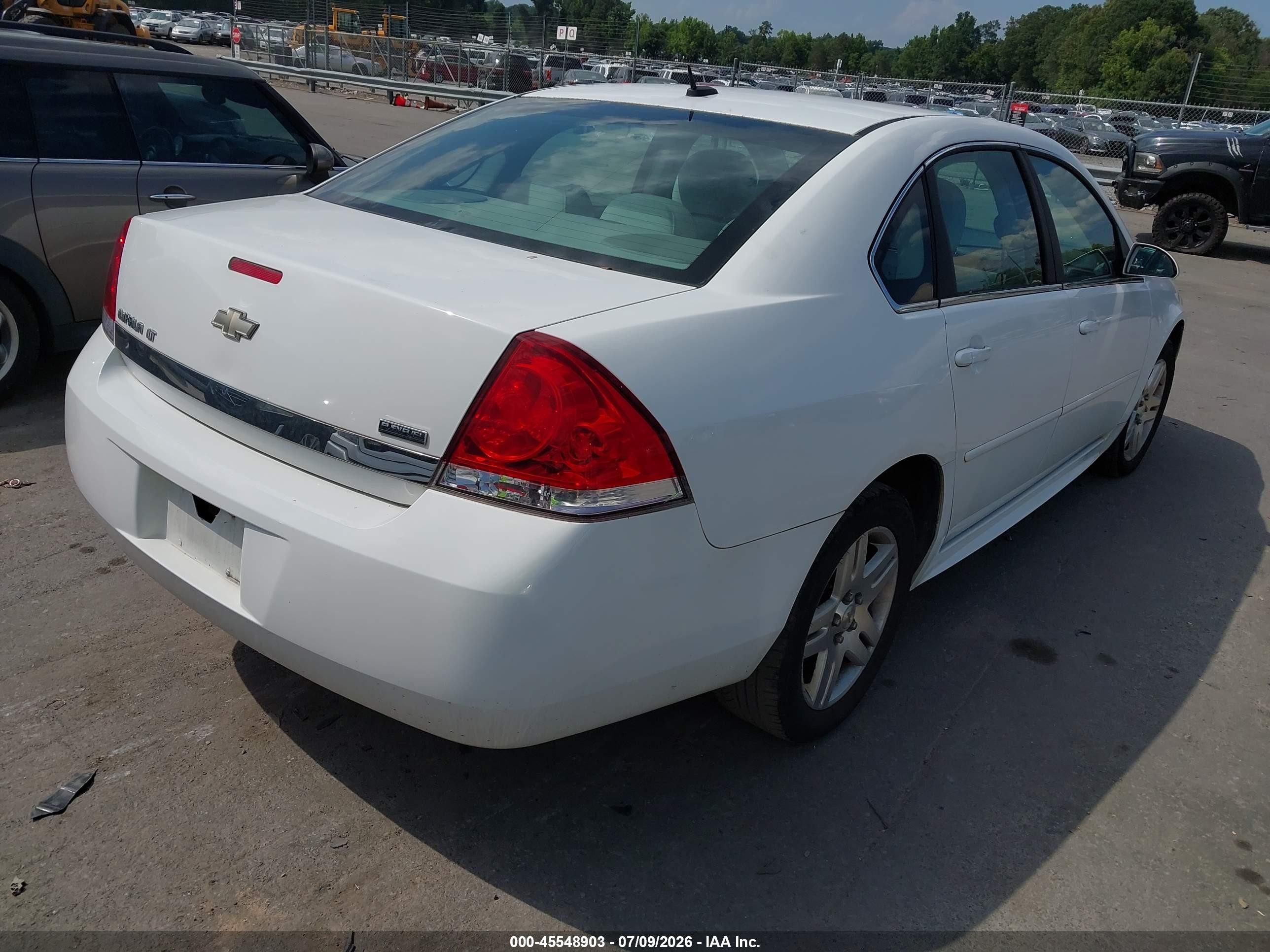 2010 Chevrolet Impala Lt White vin: 2G1WB5EK7A1148947