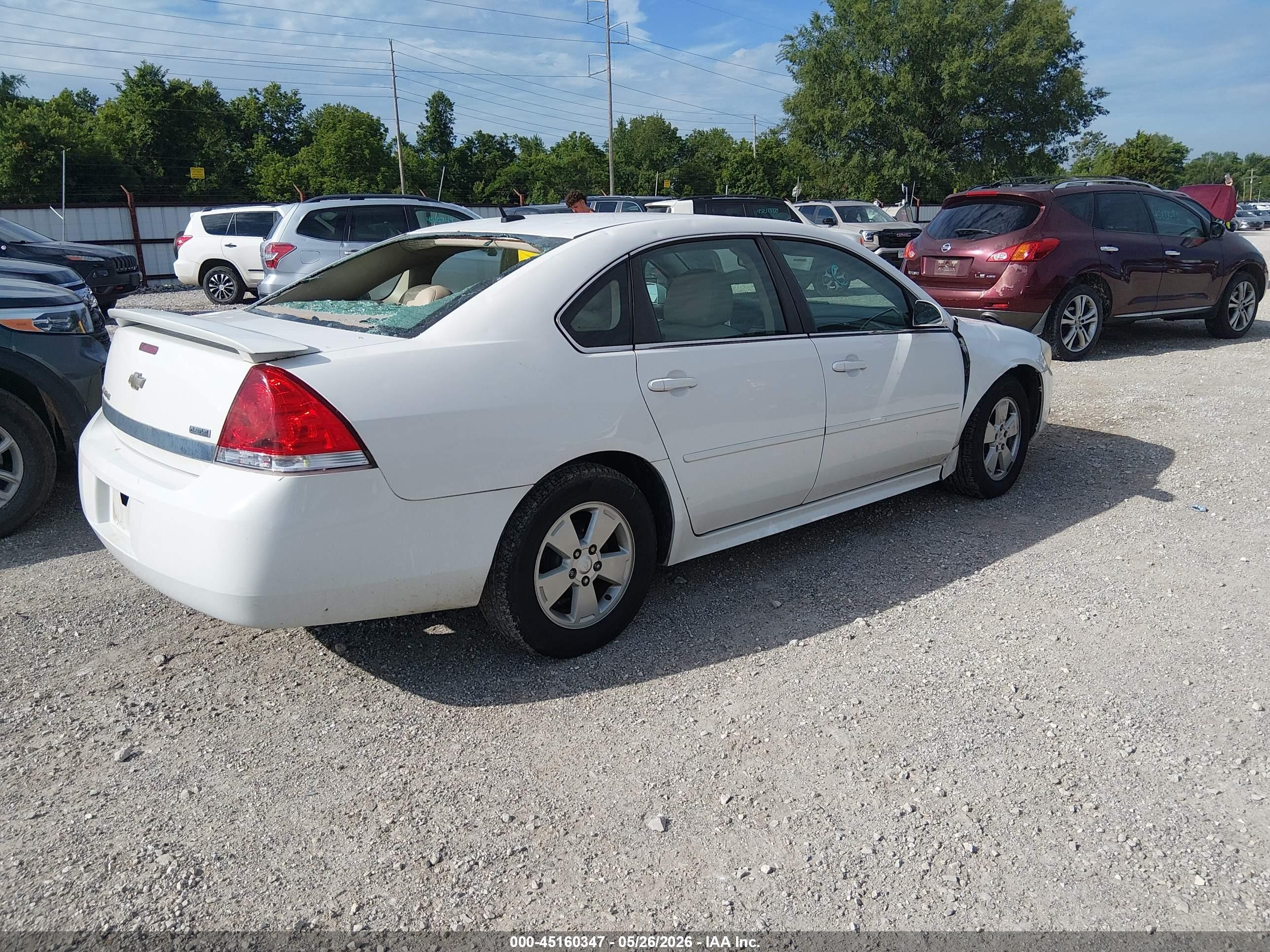 2010 Chevrolet Impala Lt Белый vin: 2G1WB5EK7A1157521