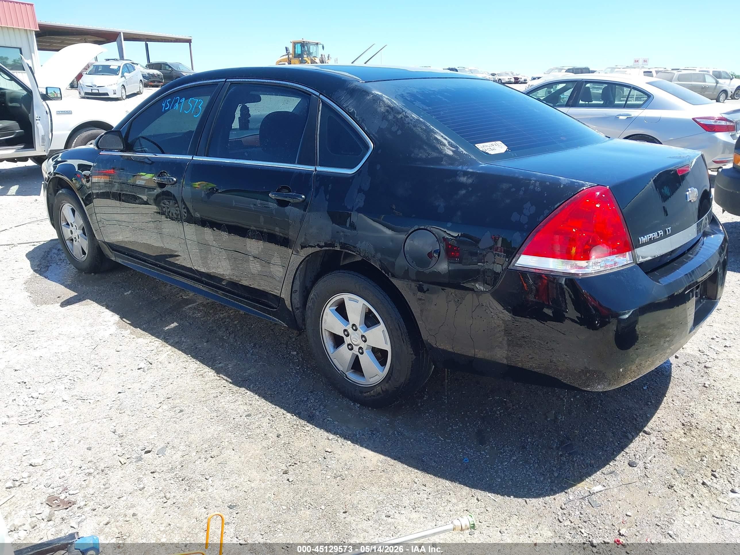 2010 Chevrolet Impala Lt Black vin: 2G1WB5EK7A1170107