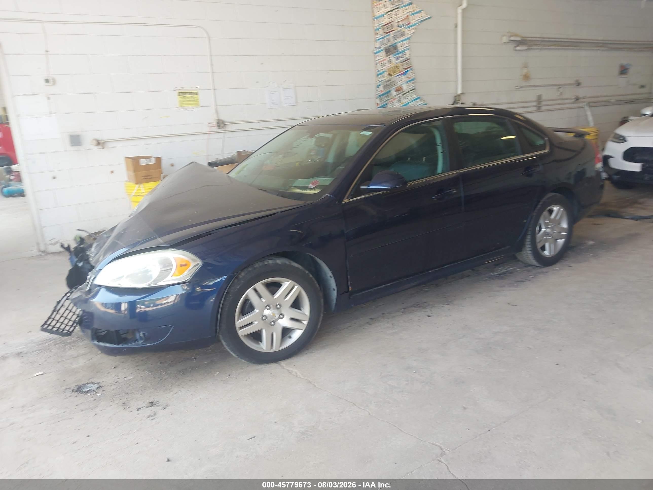 2010 Chevrolet Impala Lt Blue vin: 2G1WB5EK7A1189613