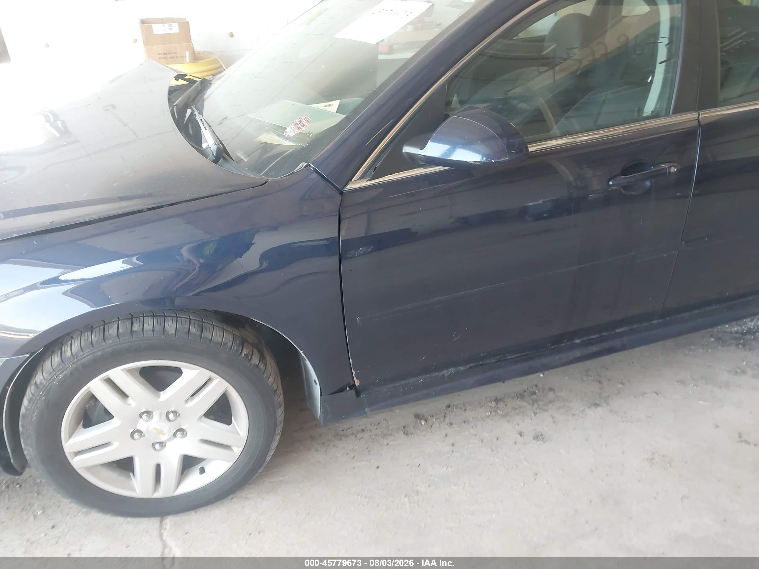 2010 Chevrolet Impala Lt Blue vin: 2G1WB5EK7A1189613